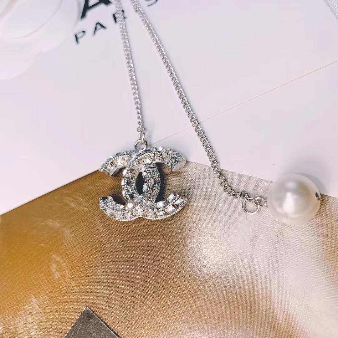 Chanel Silver Color Tassel Pendant Necklace - Original Replica Club