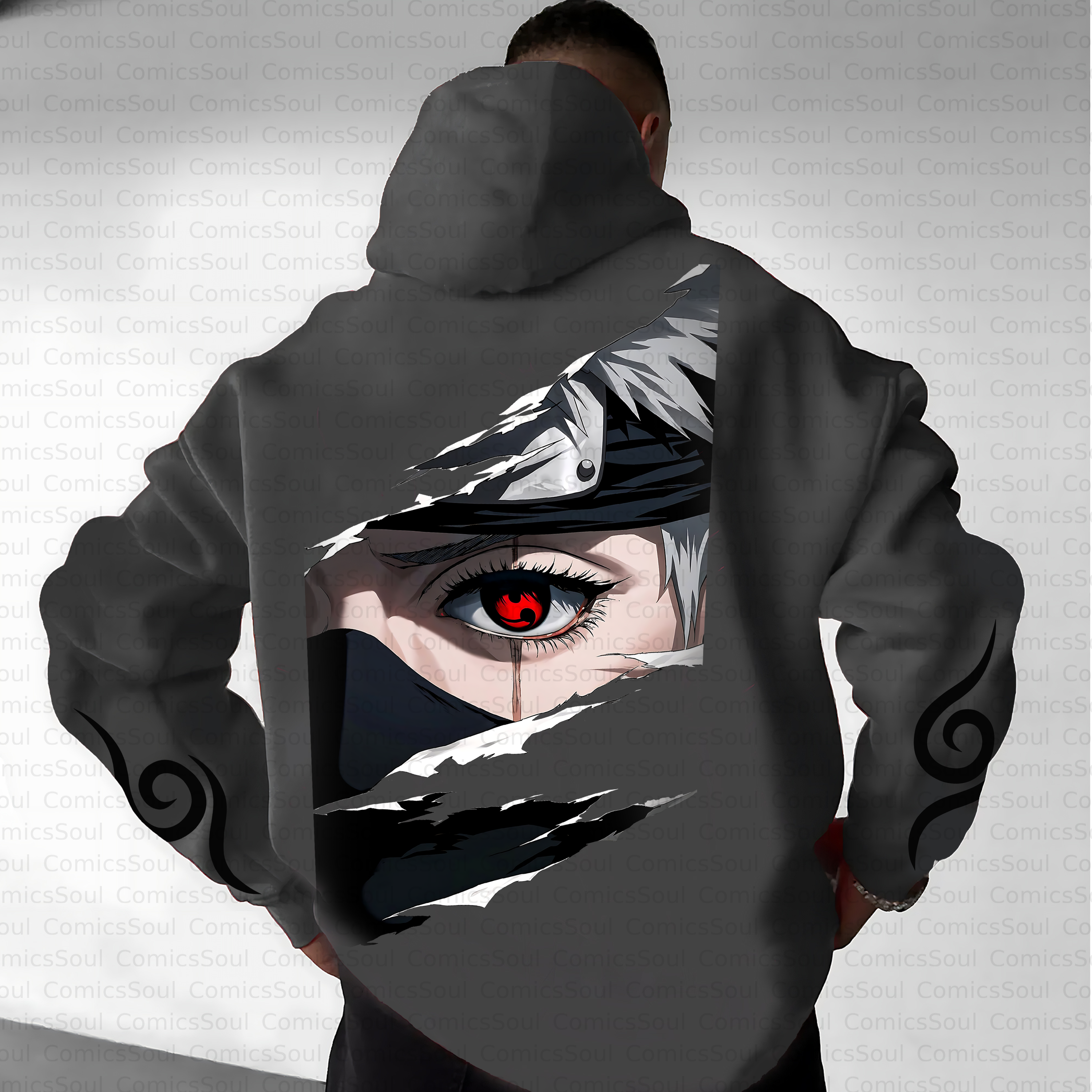 Unisex Anime Inspired Vintage Plush Hoodie
