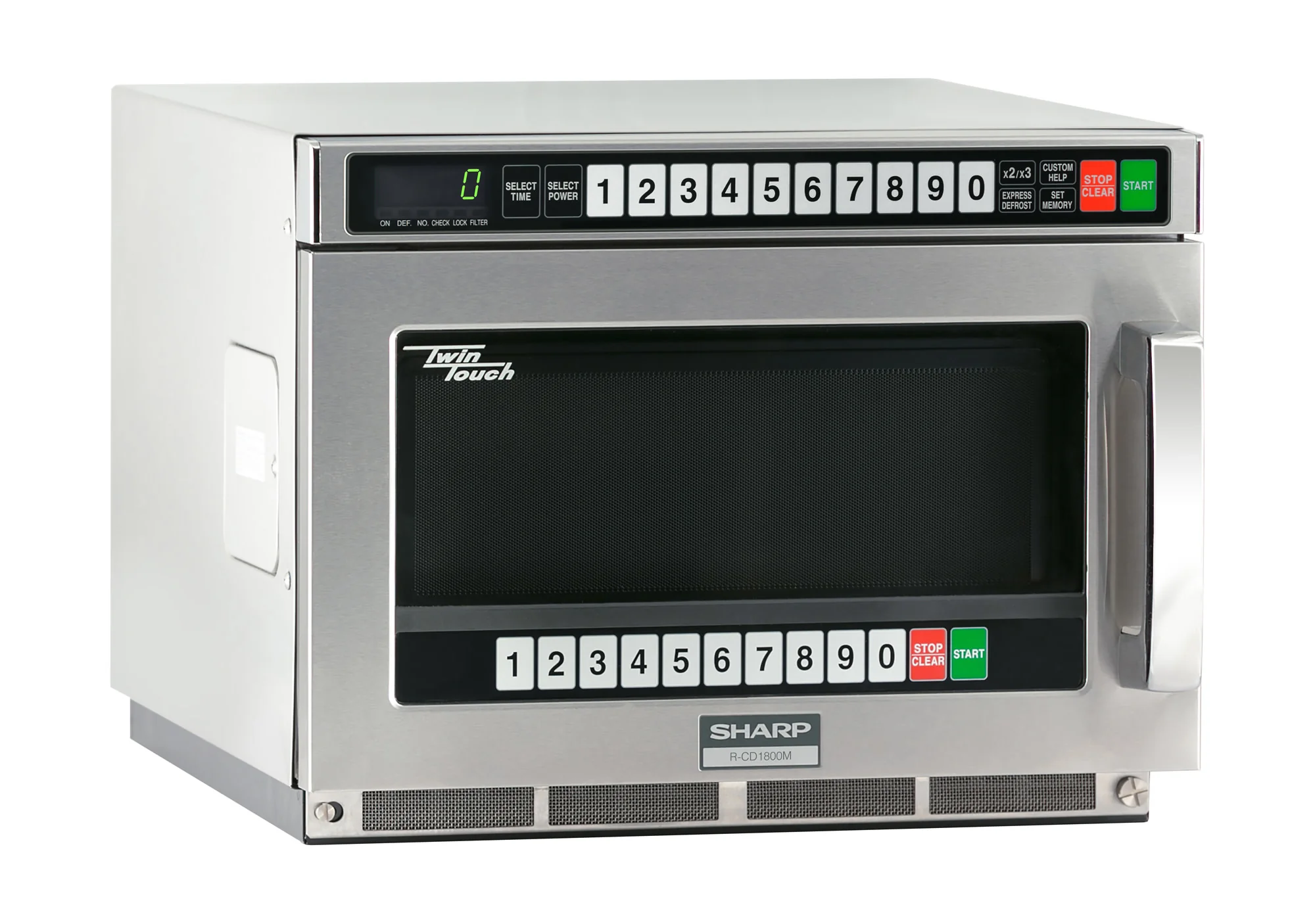 1800w TwinTouch? Commercial Microwave w/ Touch Pad - 208-230v