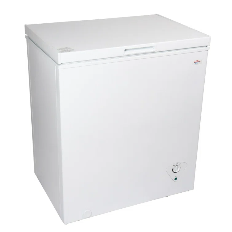 WAYFAIR Koolatron Compact Chest Freezer 5.0 Cu Ft (142L) White, Manual Defrost
