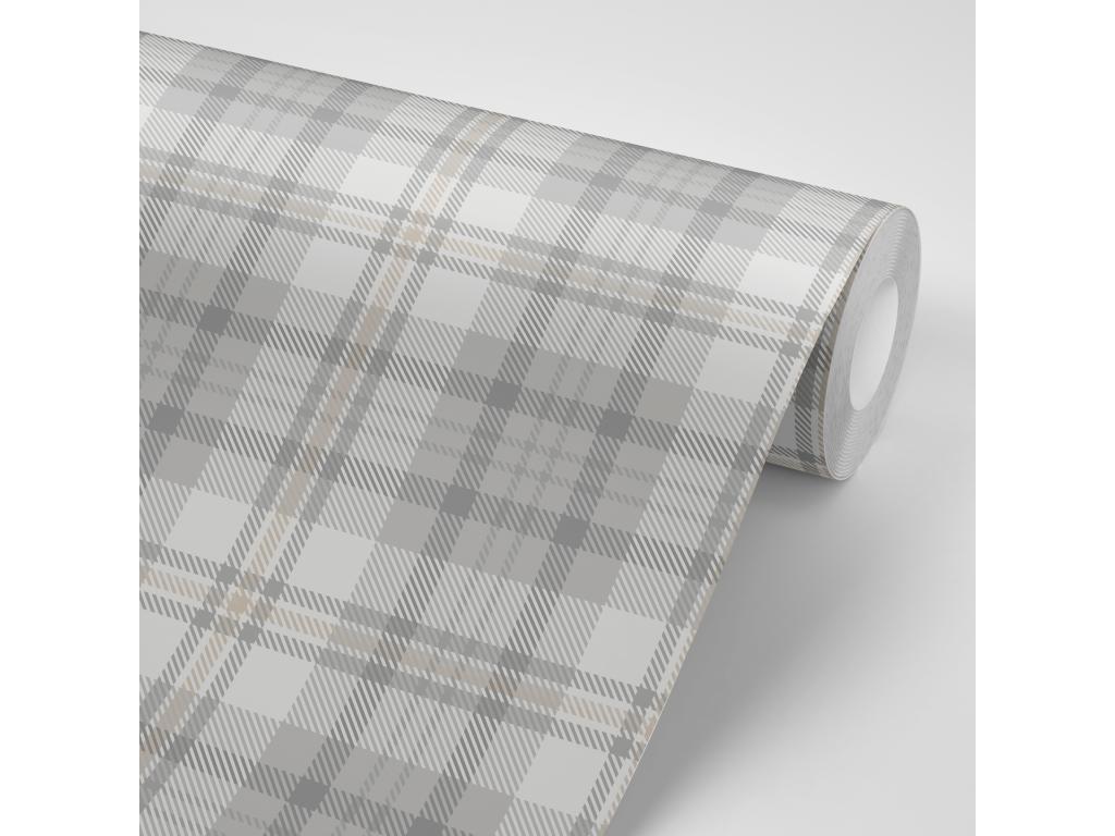 Papel pintado Tartan 65x300 cm