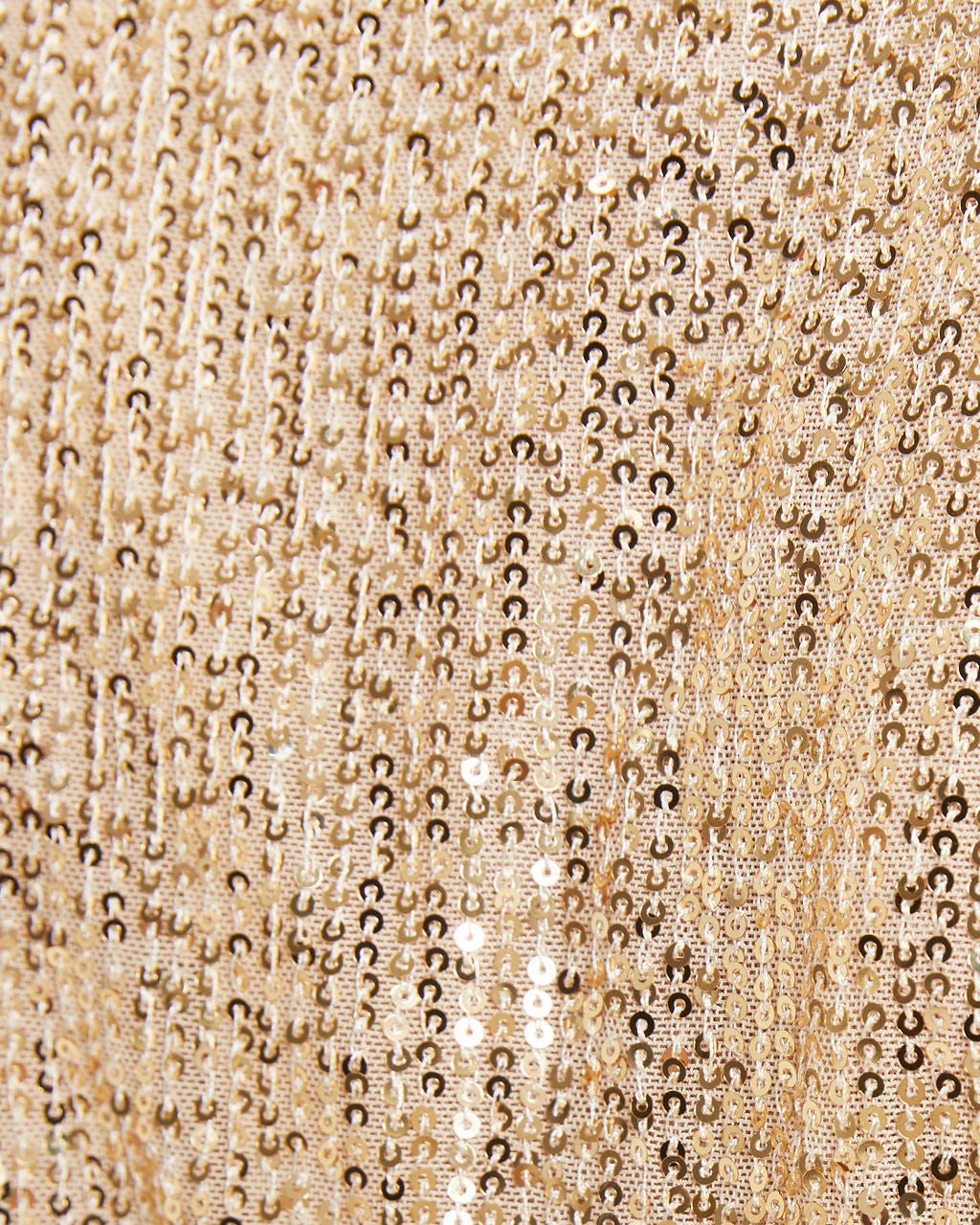 Elle Sequin Shoulder Padded Top - Champagne - Se7enfashion