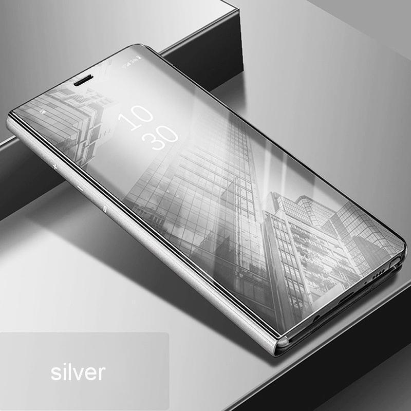 Smart Mirror Flip Case For Samsung Galaxy A40 A50 A60 A70 A80 A90 Case Clear View Flip Phone Cover Cases
