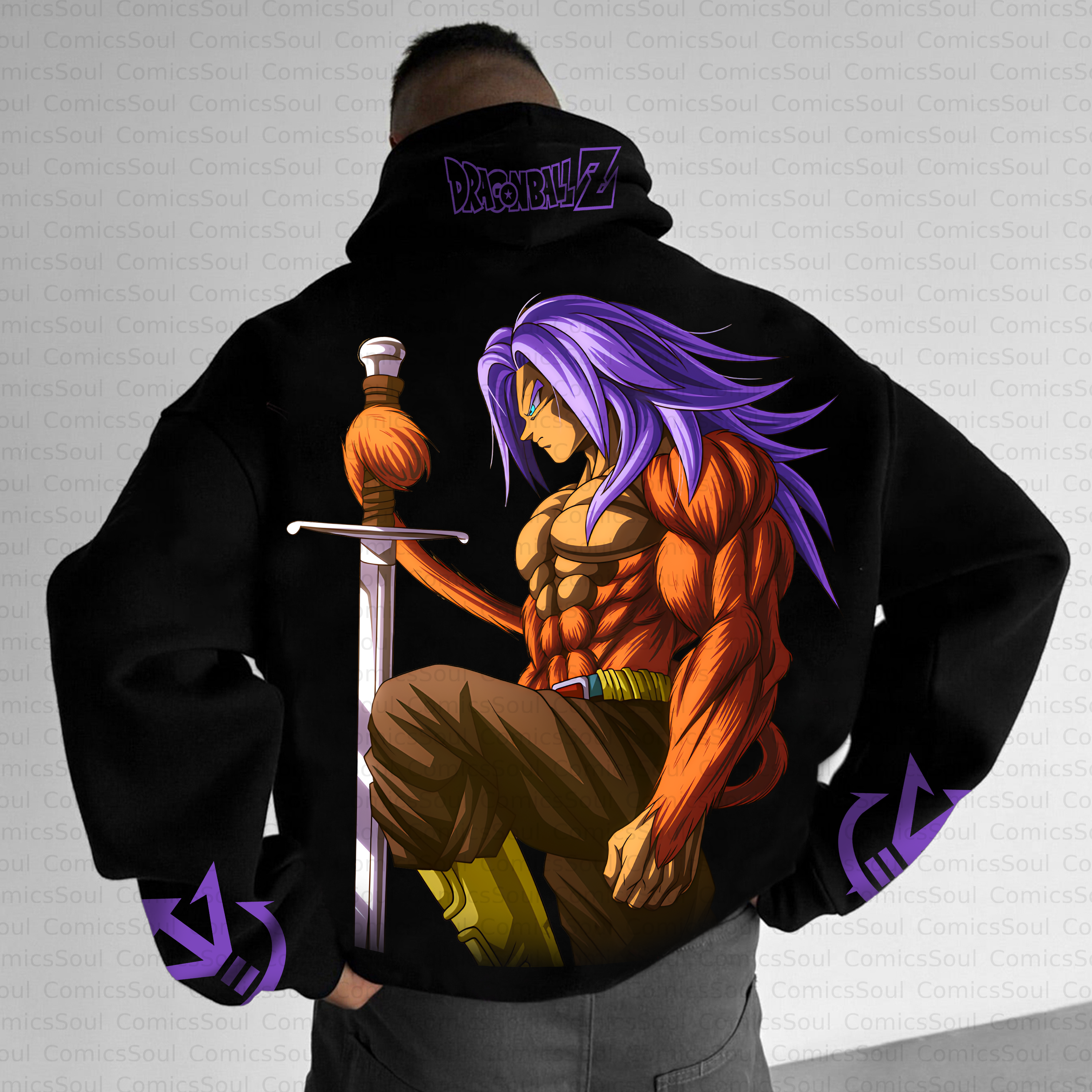 Unisex Anime Inspired Vintage Plush Hoodie
