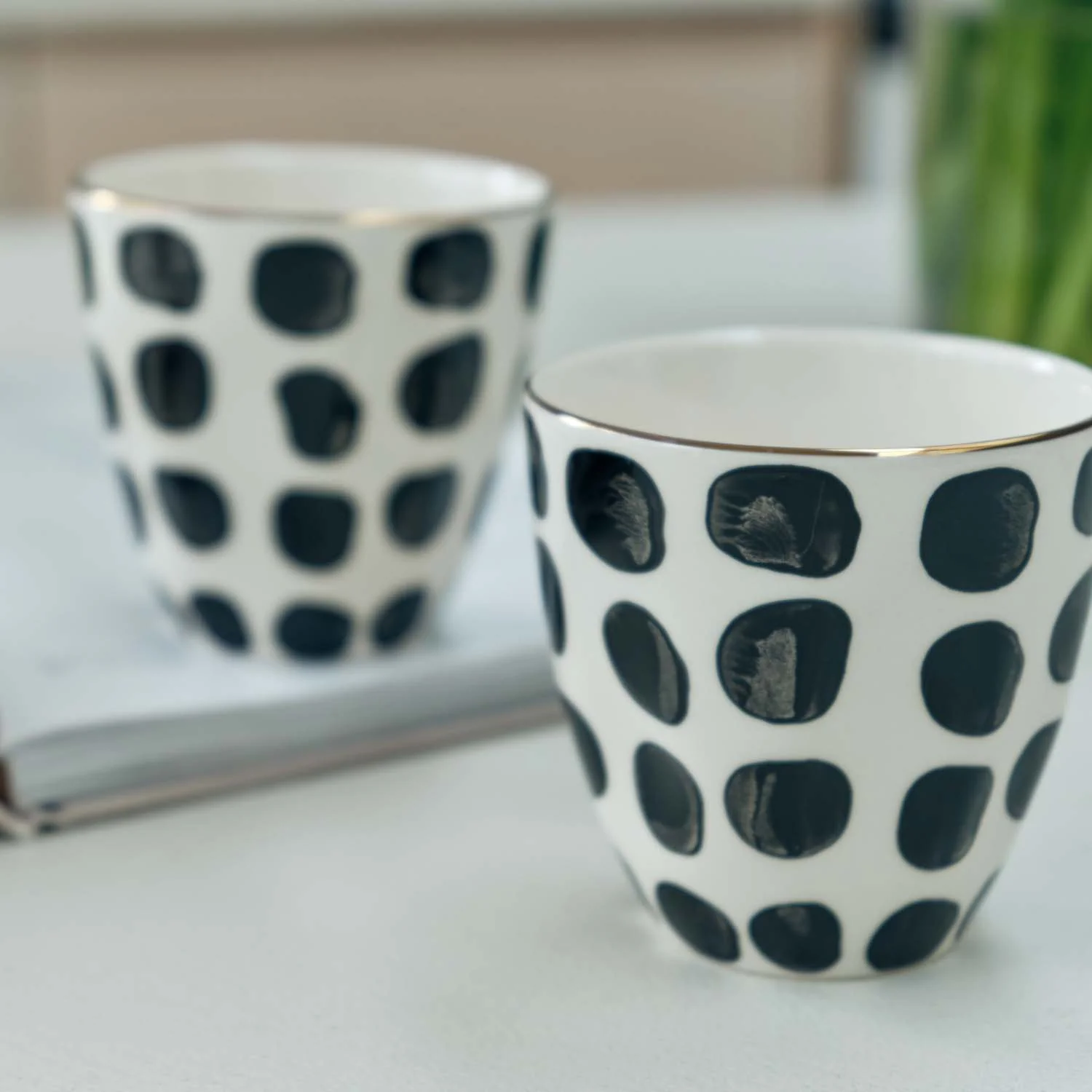 Erna Polka Dot Mug, Set of 2