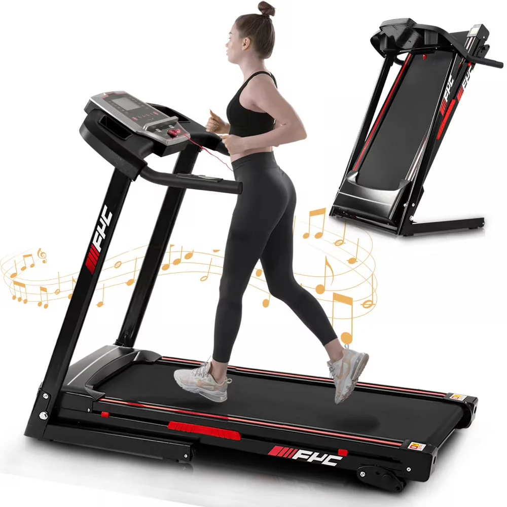 Folding Electric Treadmill With 3.5HP Motor, 300LBS Capacity And Incline Folding Electric Treadmill With 3.5HP Motor, 300LBS Capacity And Incline