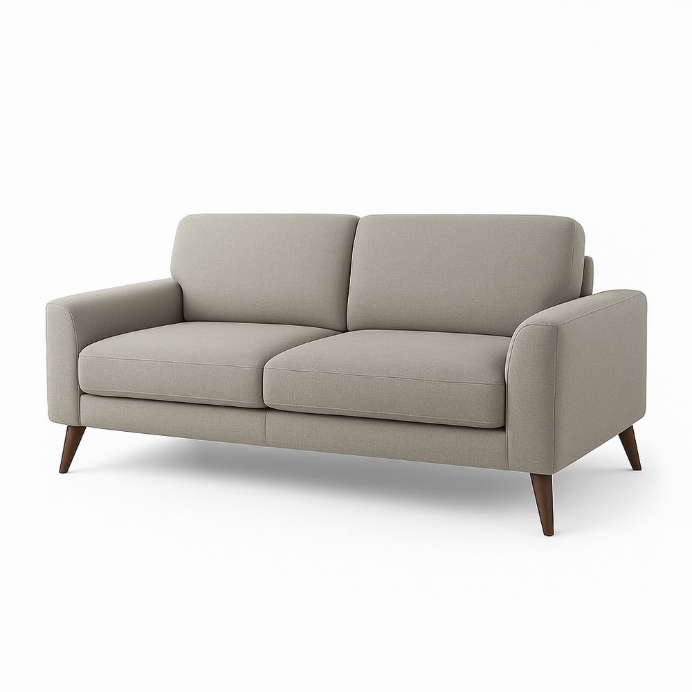 Sofá cómodo de tela gris claro para sala de estar moderno 180cm