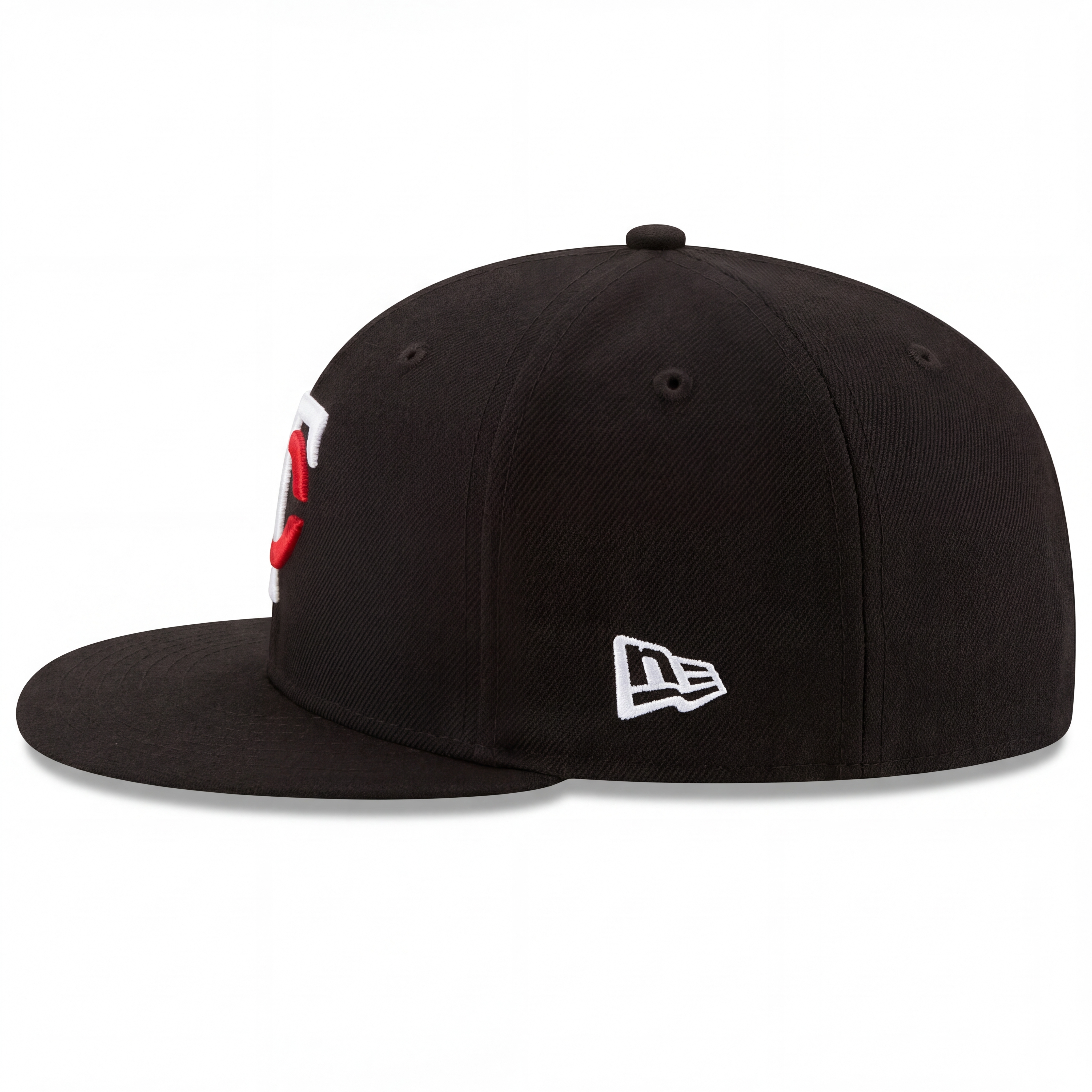 Premium Black TC Logo Snapback Baseball Cap - Classic Adjustable Flat Brim Hat - SEVEN HATS - SEVEN HATS