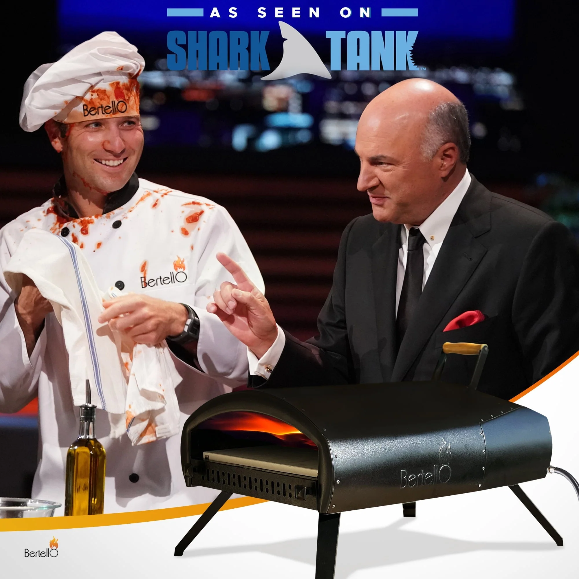 Bertello Grande 16" Outdoor Pizza Oven - Gas & Wood Fired Simultaneously - Outdoor Pizza Oven AS SEEN ON SHARK TANK - PATENTED - Image 7