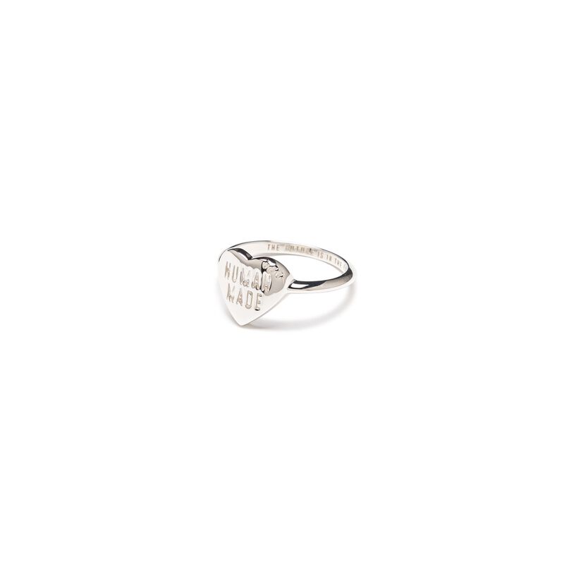 HUMAN MADE HEART SILVER RING