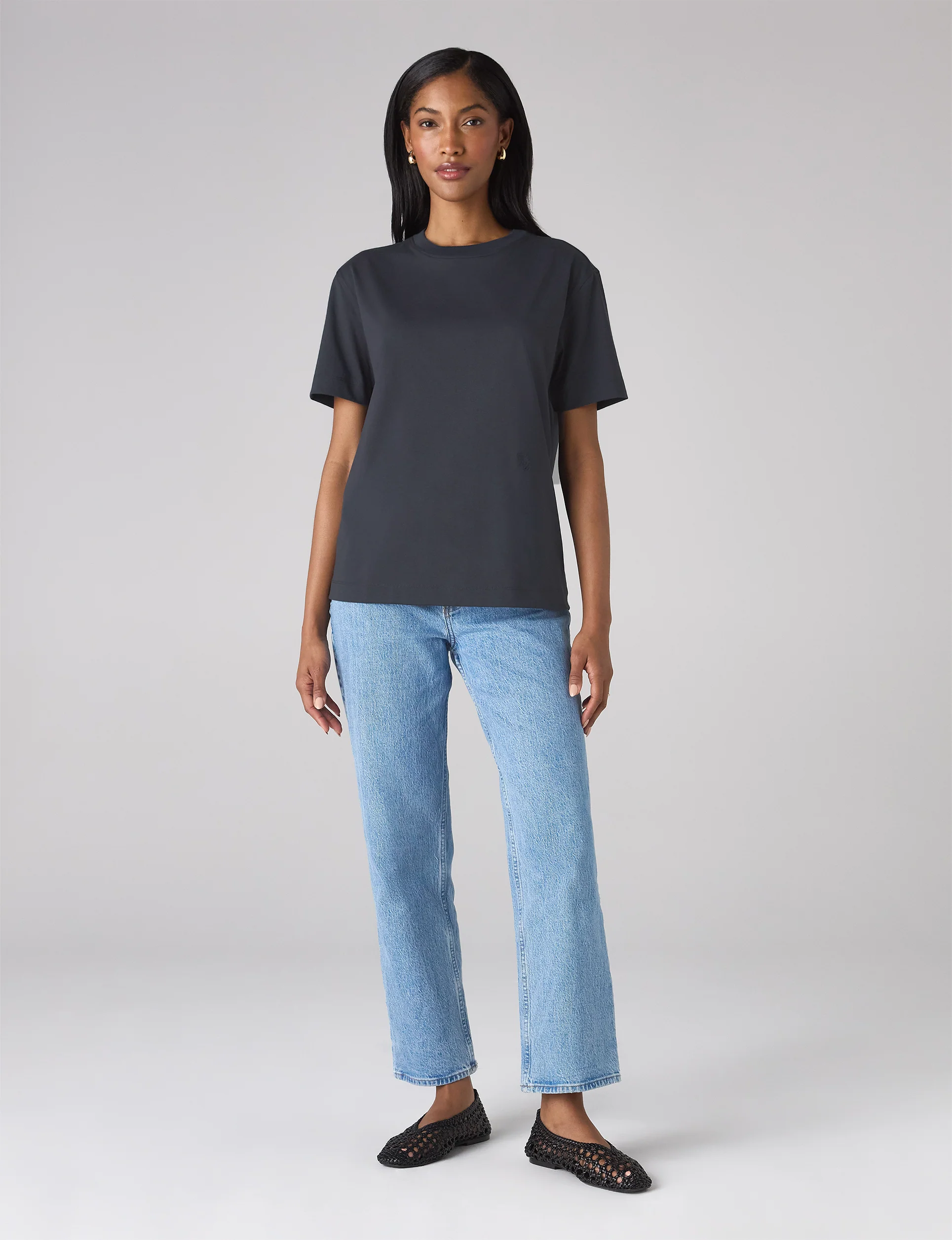 Soho T-Shirt: Cotton Jersey, Navy