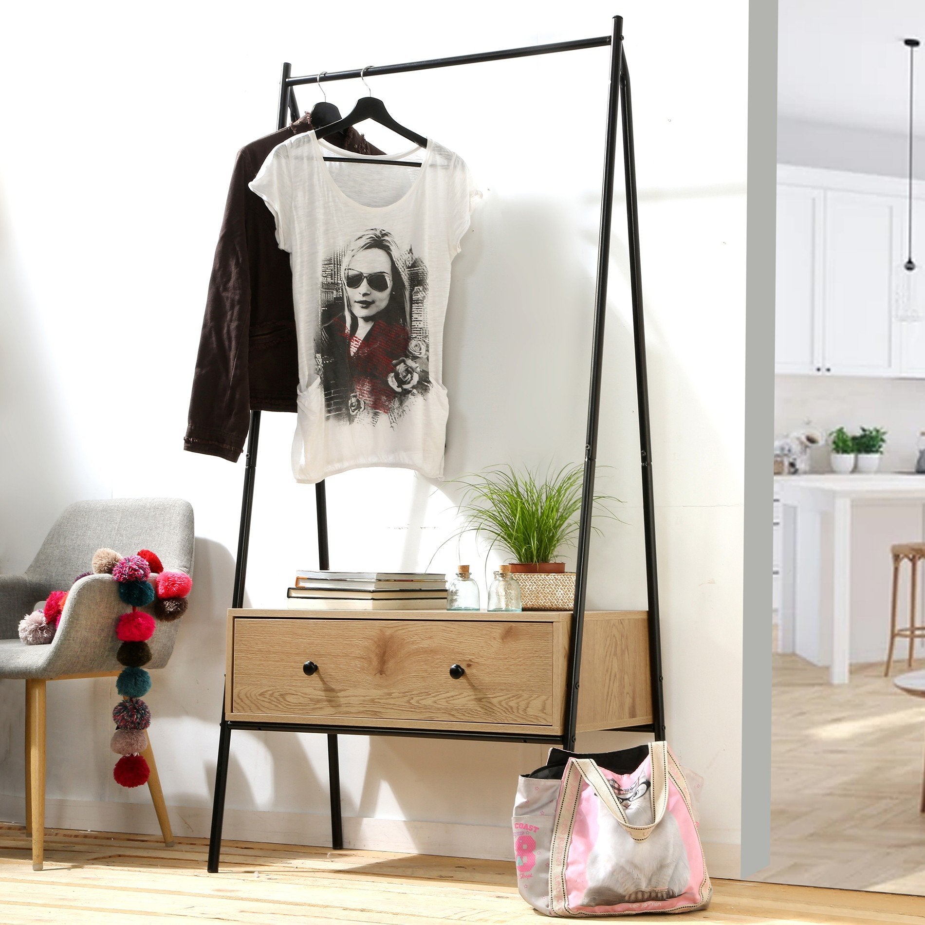 Calicosy - Kledingkast Jill - Eiken effect