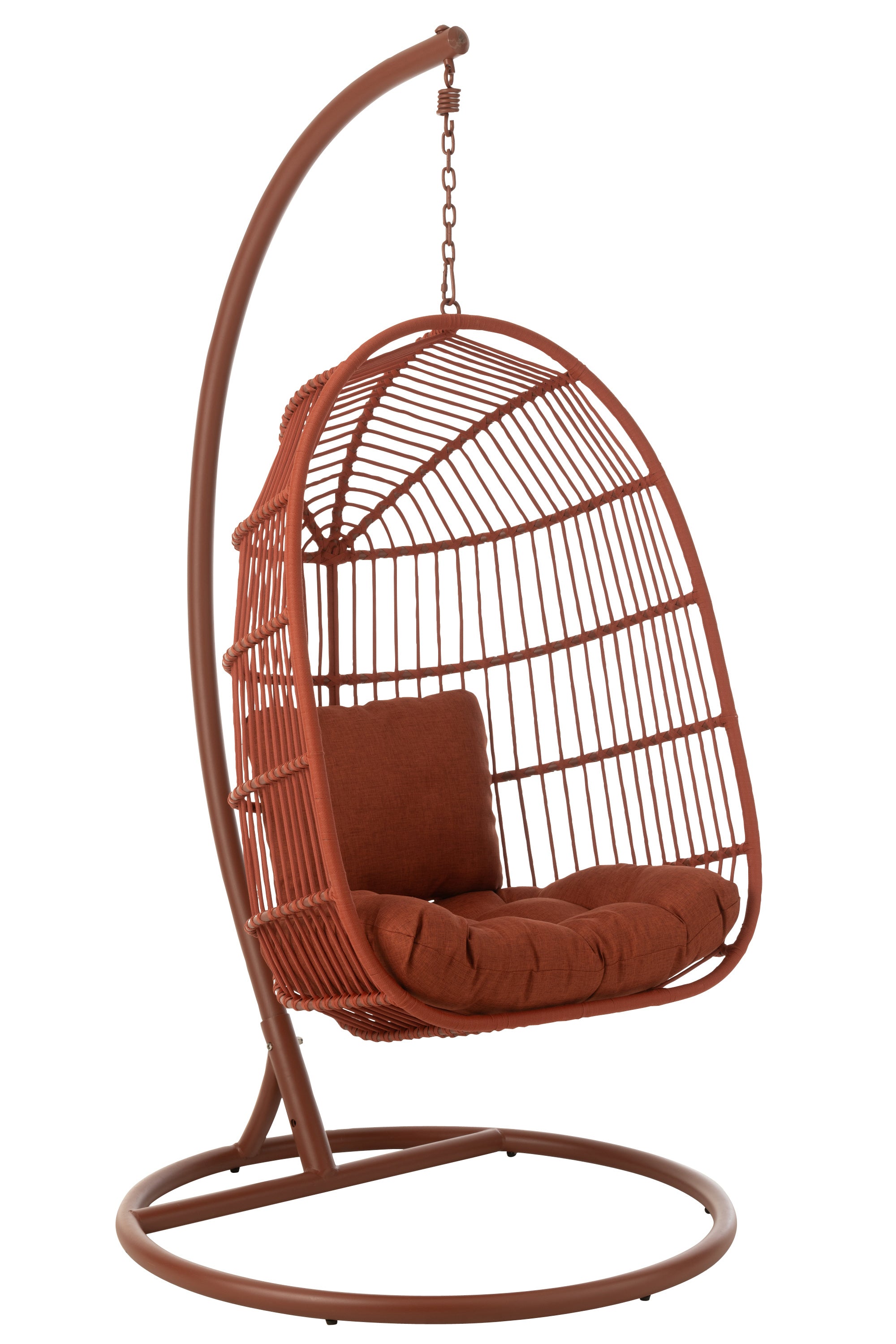 J-Line hangstoel Egga - metaal koord - rood