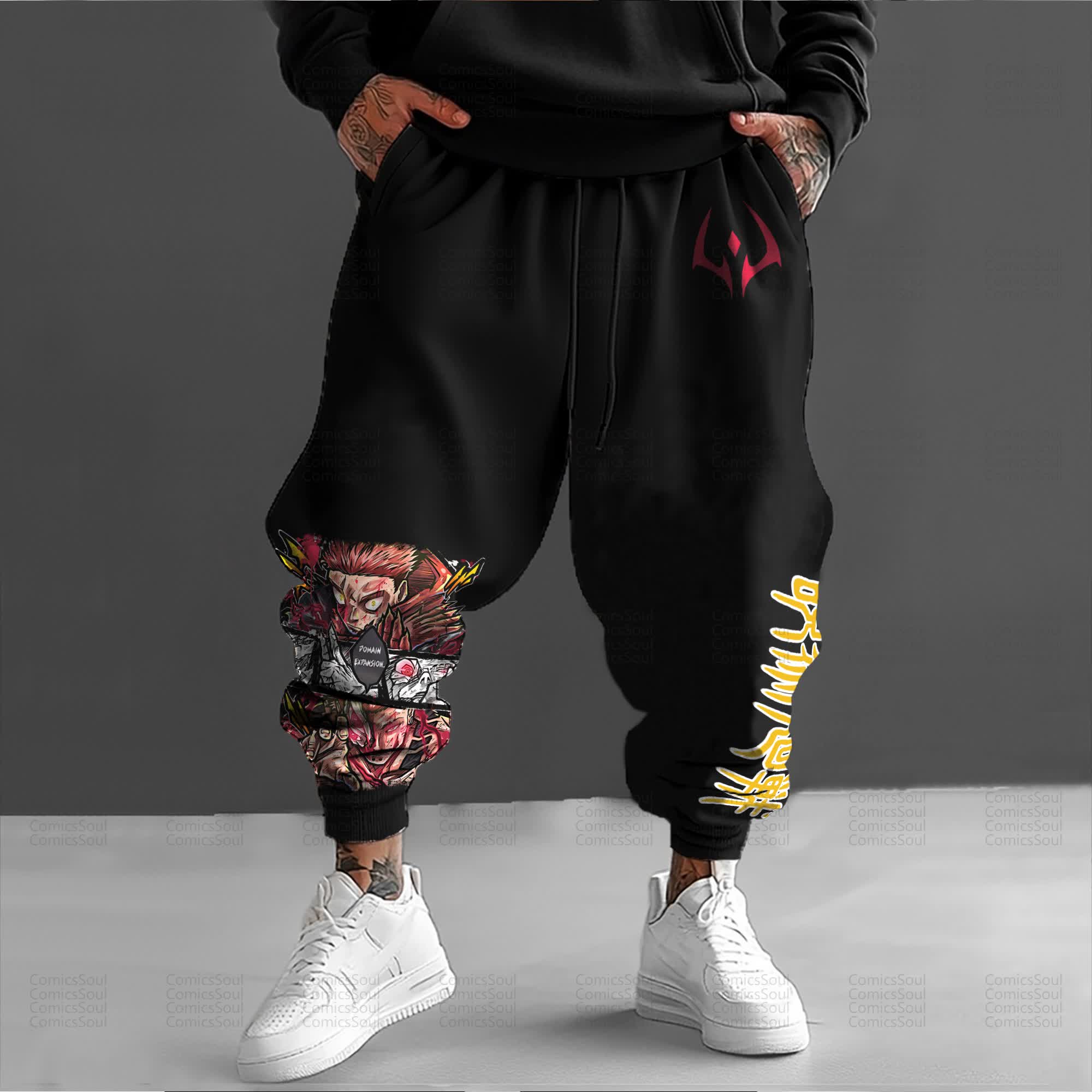 Unisex Anime Inspired Vintage Pants丨Comicssoul