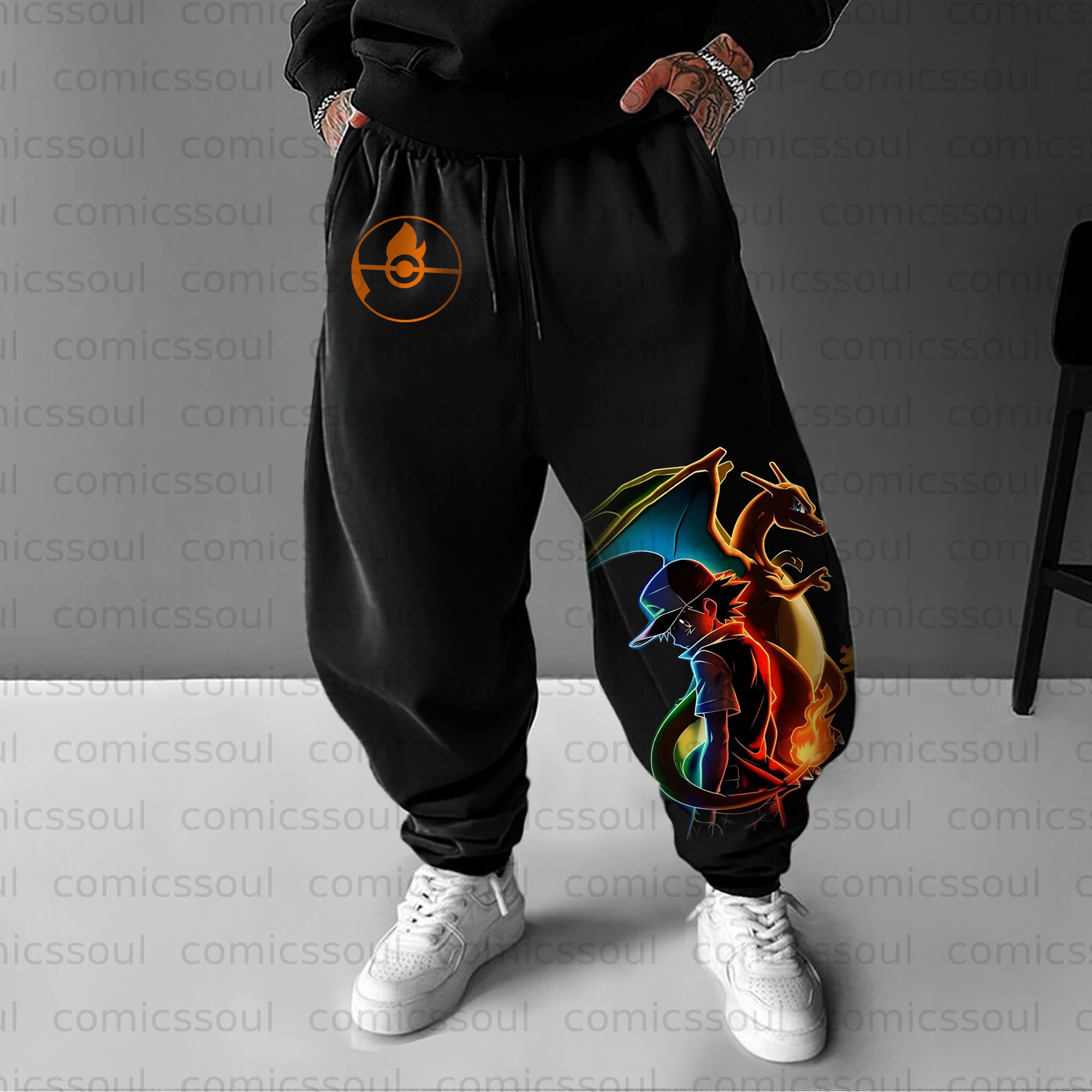 Unisex Anime Inspired Vintage Pants