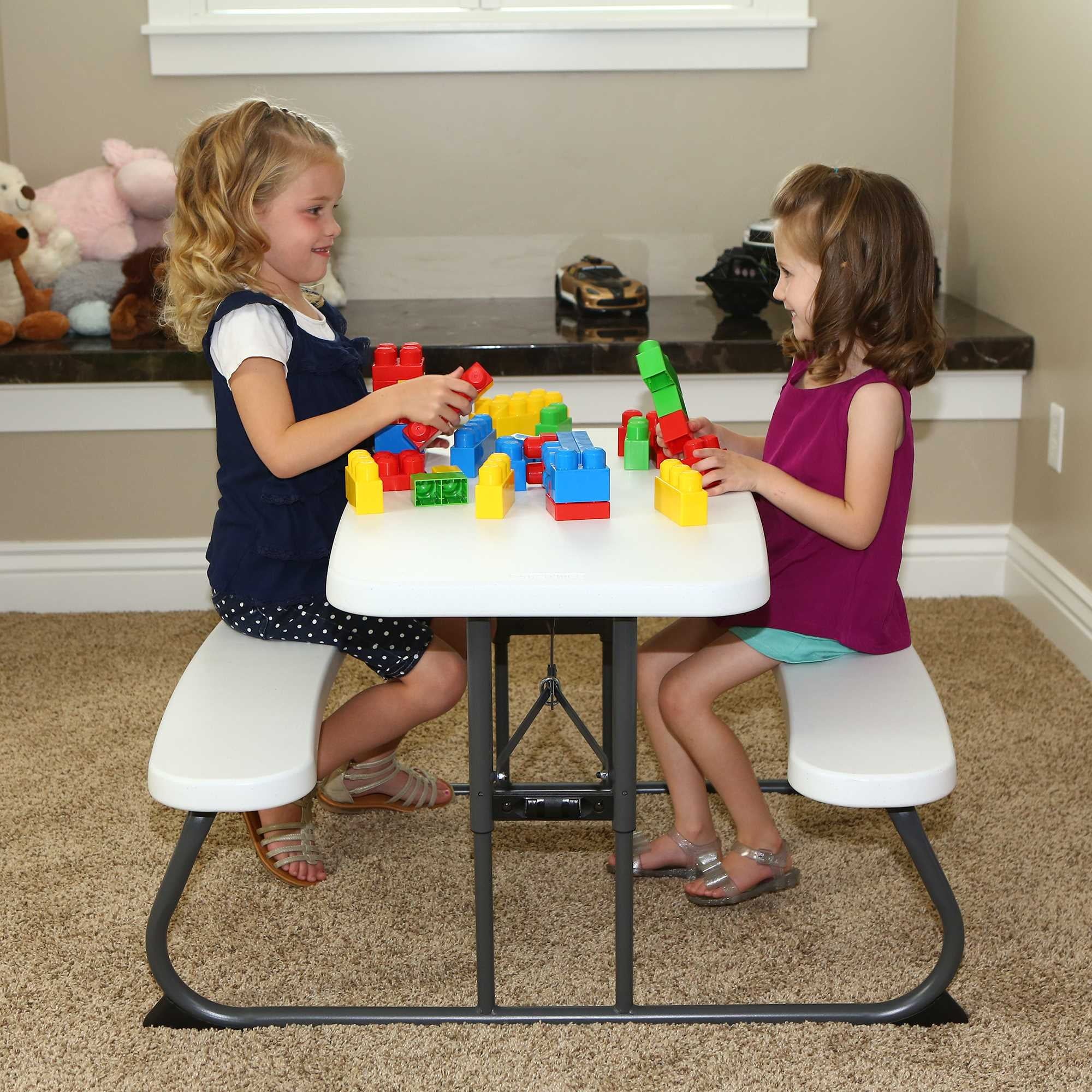 Lifetime Children's Picnic Table , White Granite (60239) - Image 16