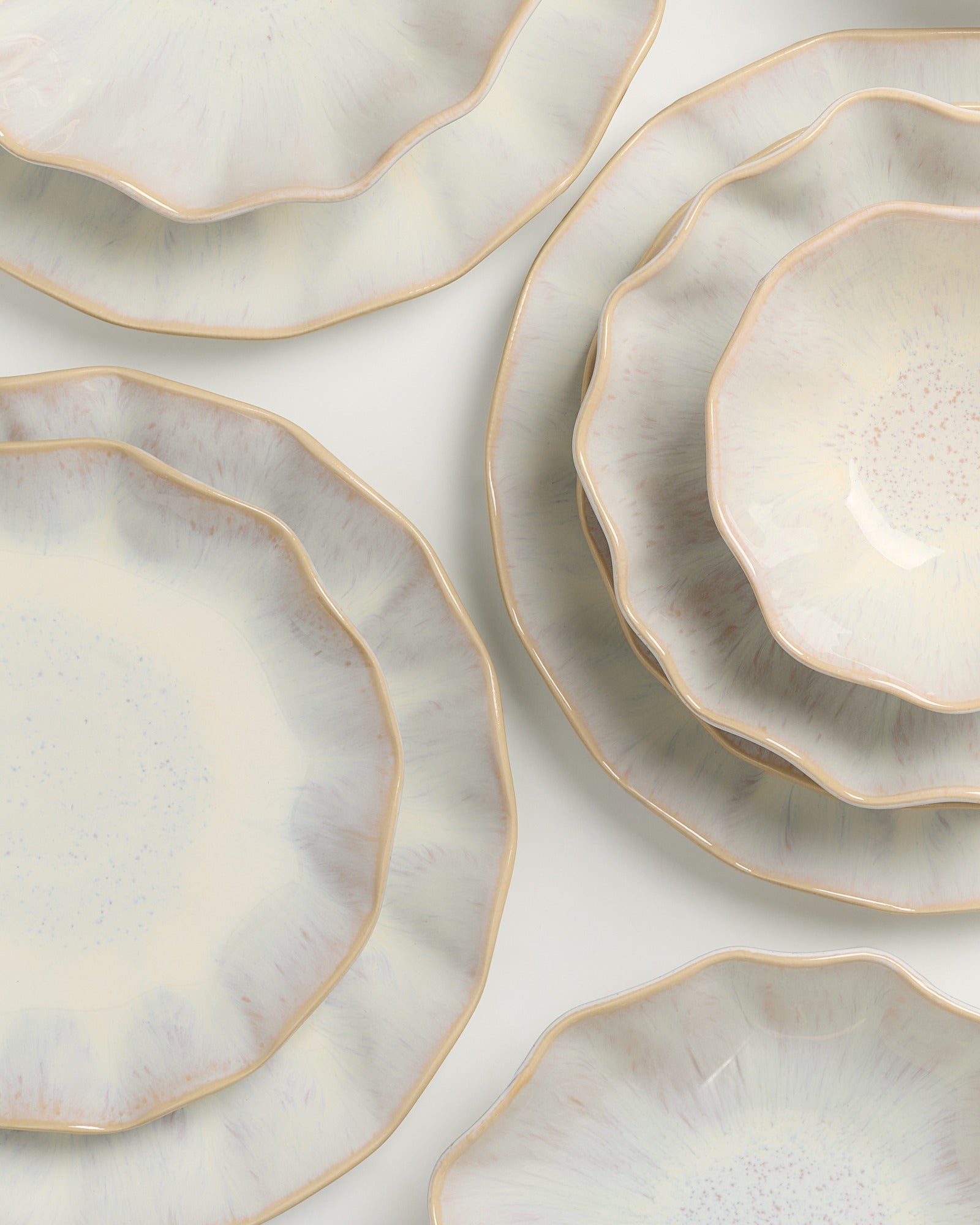 Areia Geschirr-Set shell sand 16-teilig