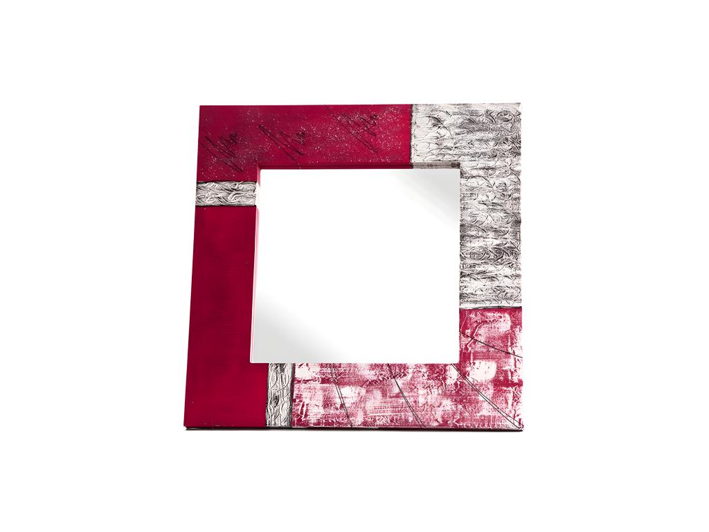 Espejo artesanal Maderas Fucsia Fucsia Acrilico