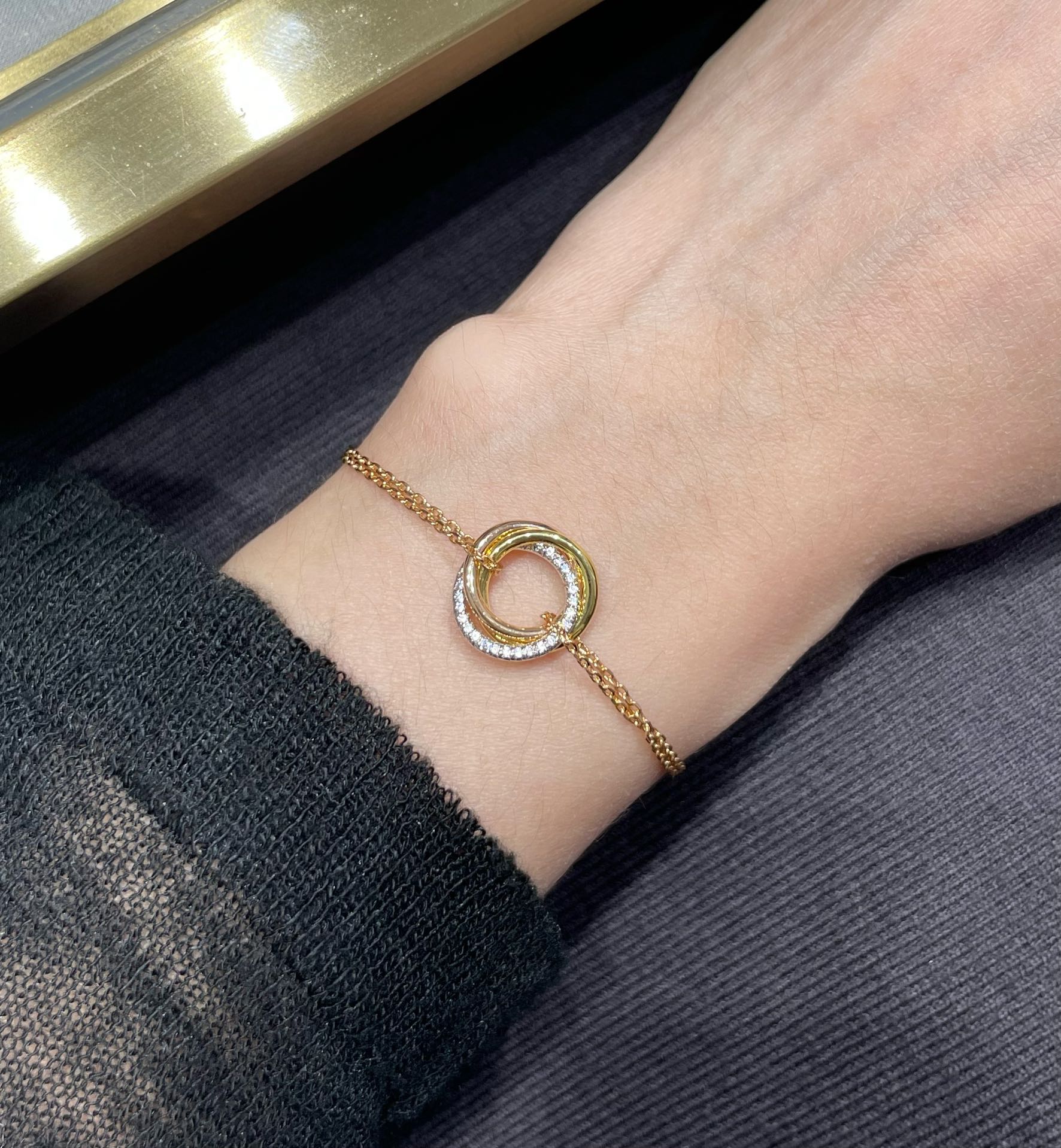 Cartier Diamond Trinity Chain Bracelet - Original Replica Club