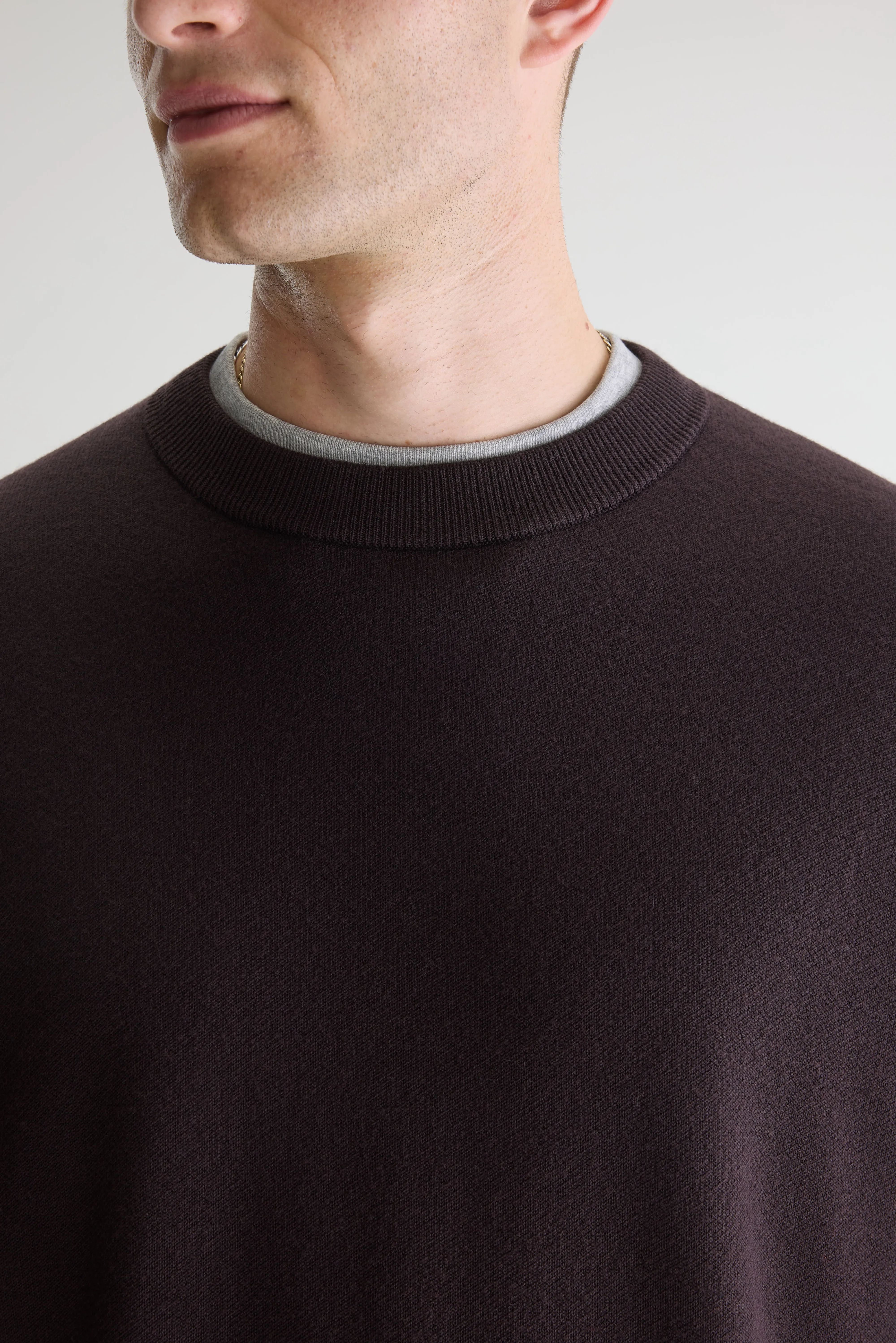 Bellerose Siamo crewneck sweater (261 / M / DARK ROAST)