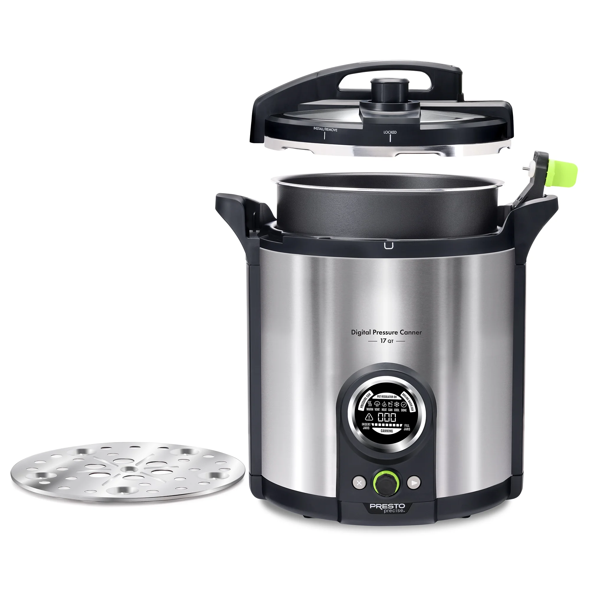 Presto Precise 02152 17 Qt Stainless Steel Electric Pressure Canner, Silver - Image 10