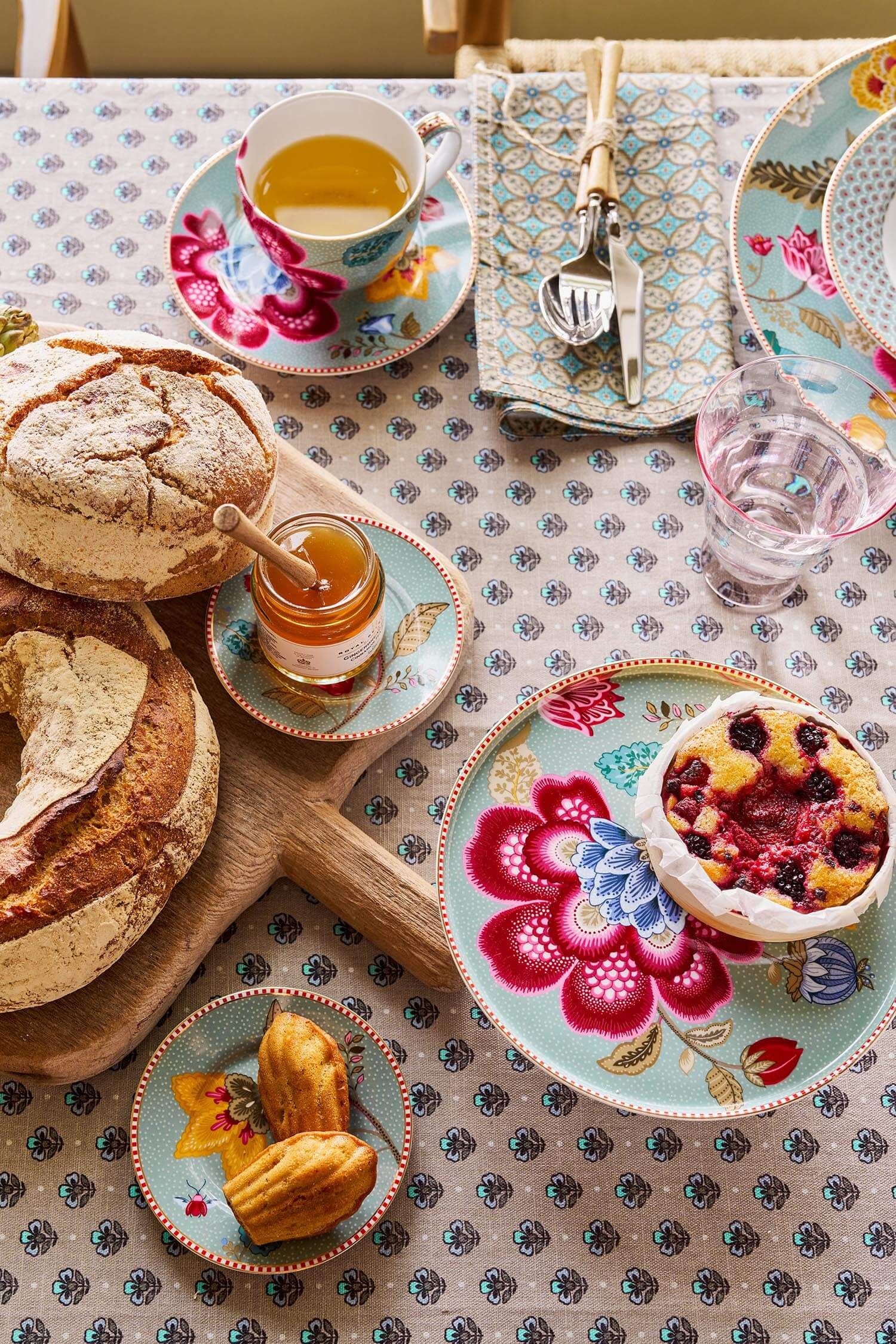 Mini Cake Tray Blooming Tales Fantasy Blue 21cm