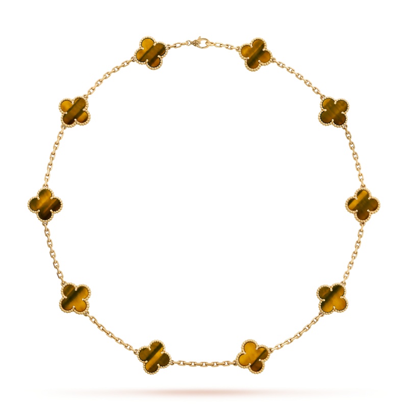 Replicate Vintage Alhambra necklace, 10 motifs(1:1 replica) - Original Replica Club