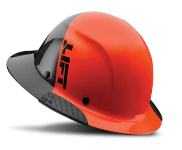 Lift Safety Dax Carbon Fiber 50/50 Full Brim Hard Hat Blue - KTF Painting Interior Exterior