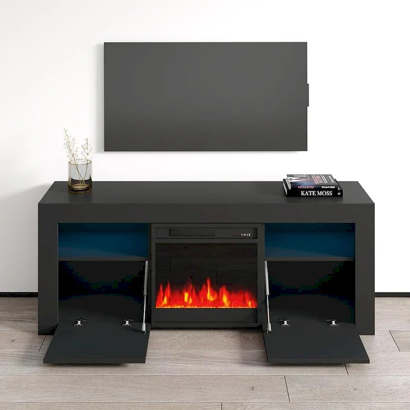 Copper Grove Qorasuv 58-Inch Electric Fireplace TV Stand