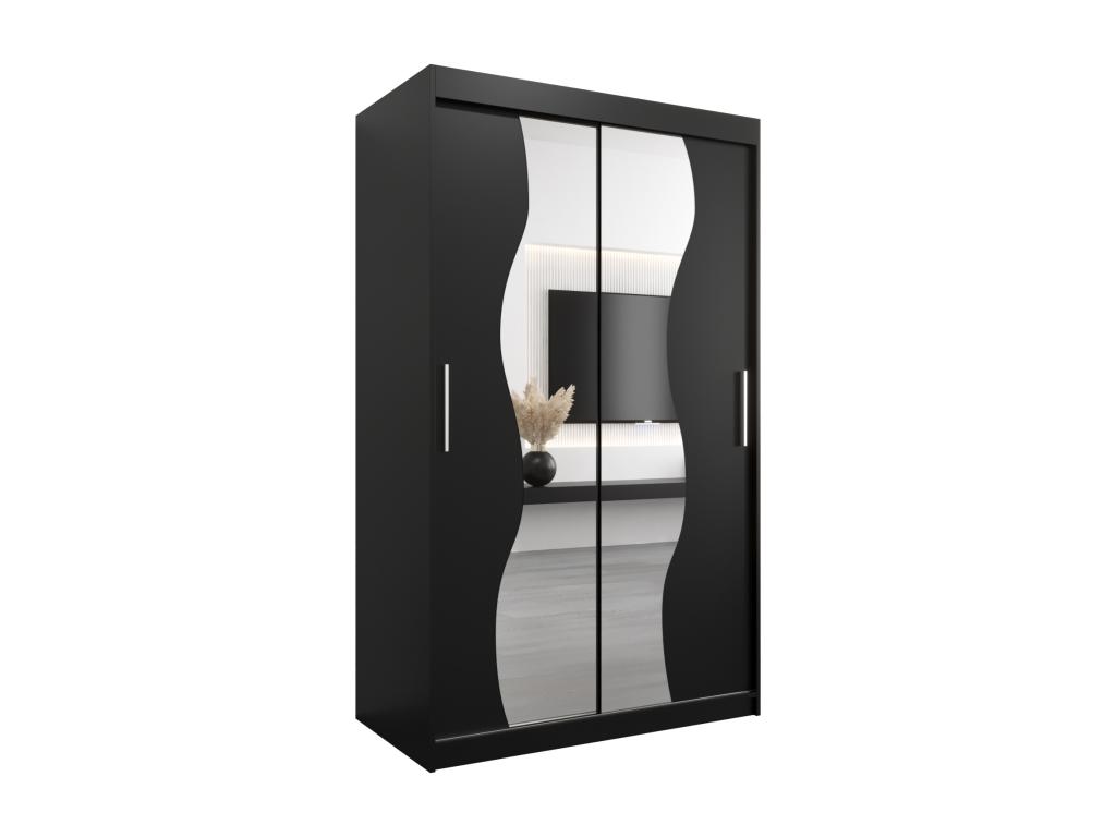 ARMARIO Cozetiq DE PUERTAS CORREDERAS 200/120/62 2 puertas negro/negro