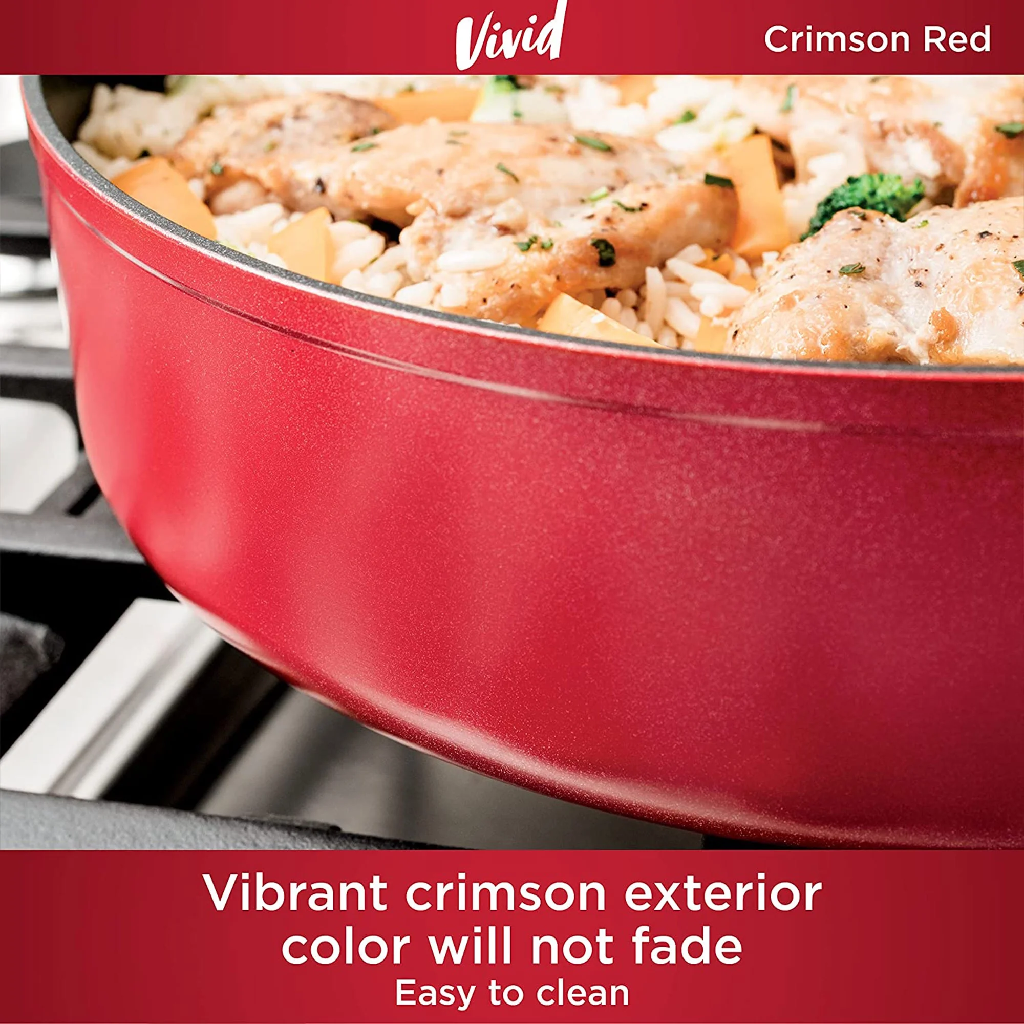 Ninja Foodi NeverStick Vivid Oven Safe 10 Piece Pots and Pans Cookware Set - Image 6