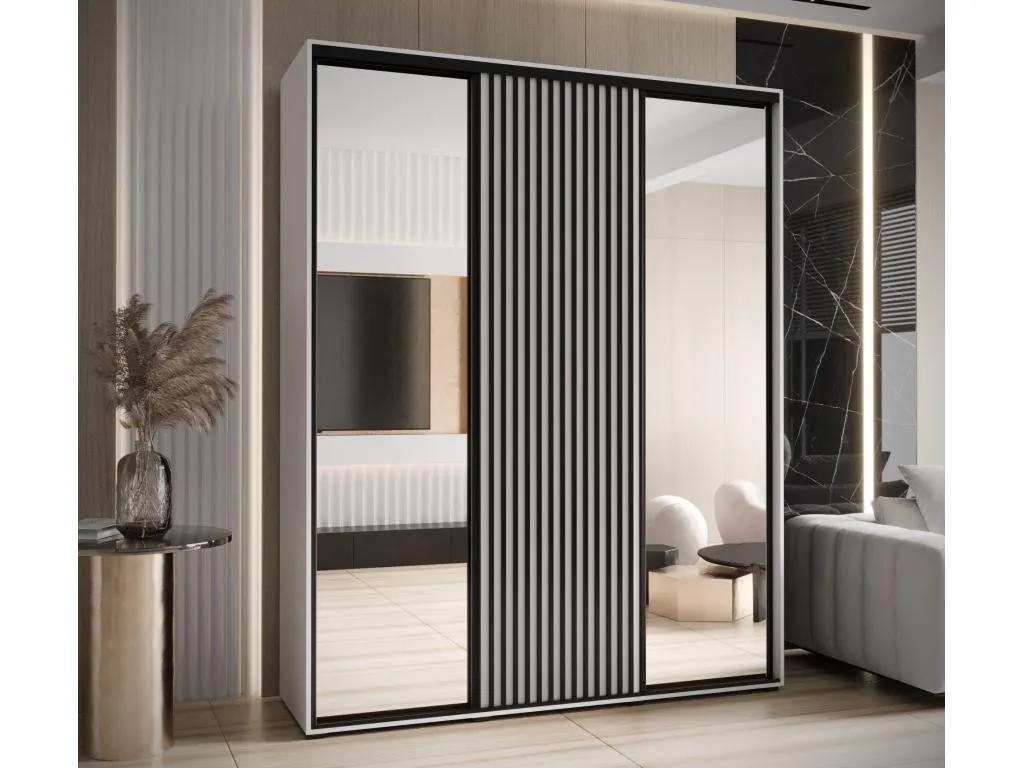 ARMARIO Lluesmahome 2 DE PUERTAS CORREDERAS 235.2/200/45 3 puertas (blanco/blanco) 25086KZRF