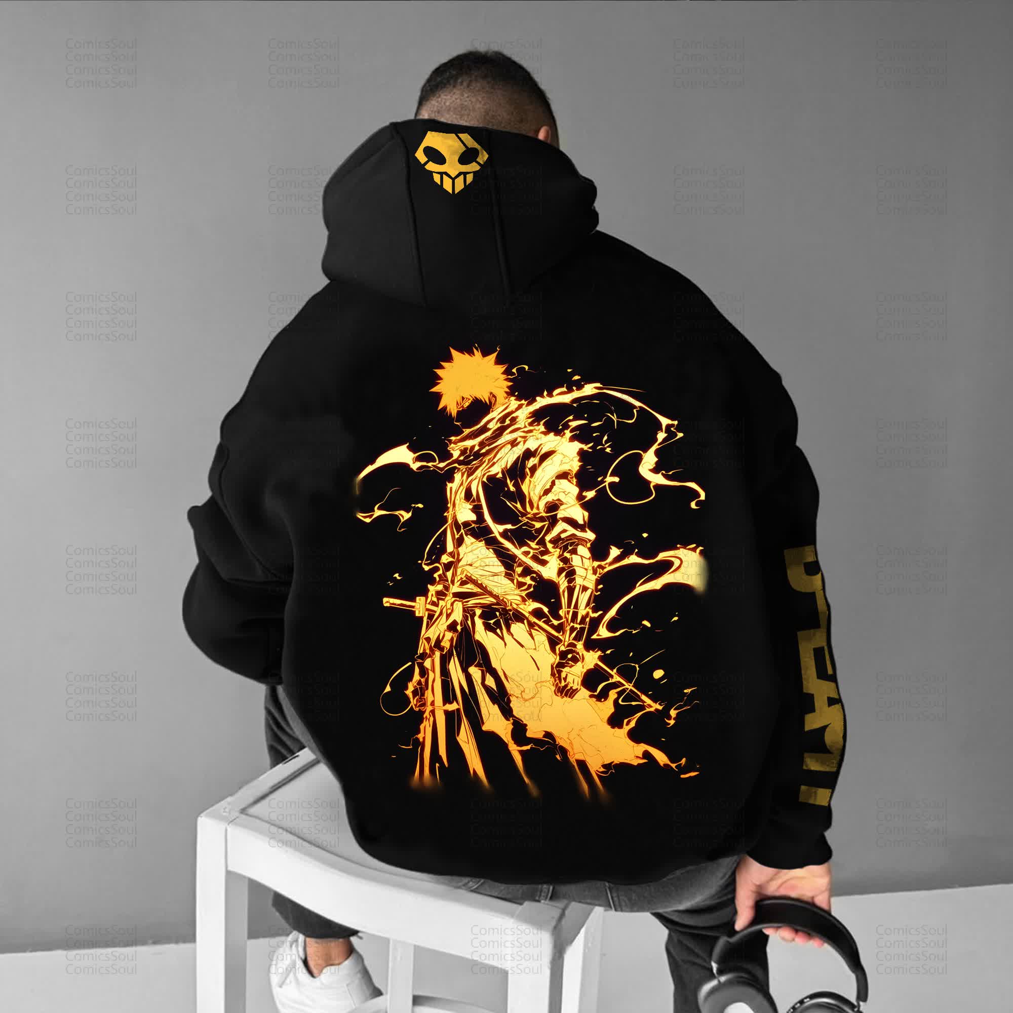 Unisex “Comicssoul” Anime Graphic Streetwear Vintage Hoodie