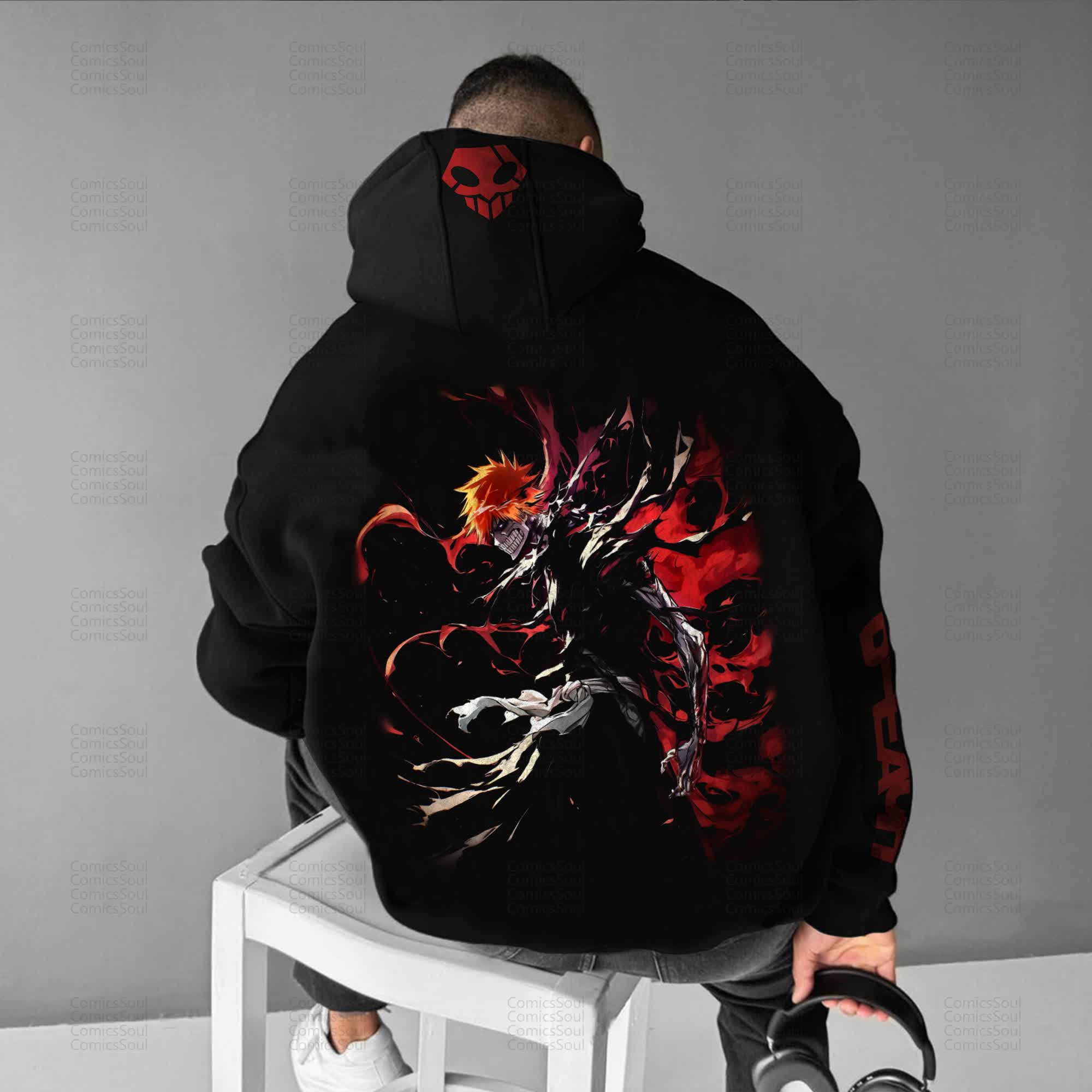 Unisex “Comicssoul” Anime Graphic Streetwear Vintage Hoodie