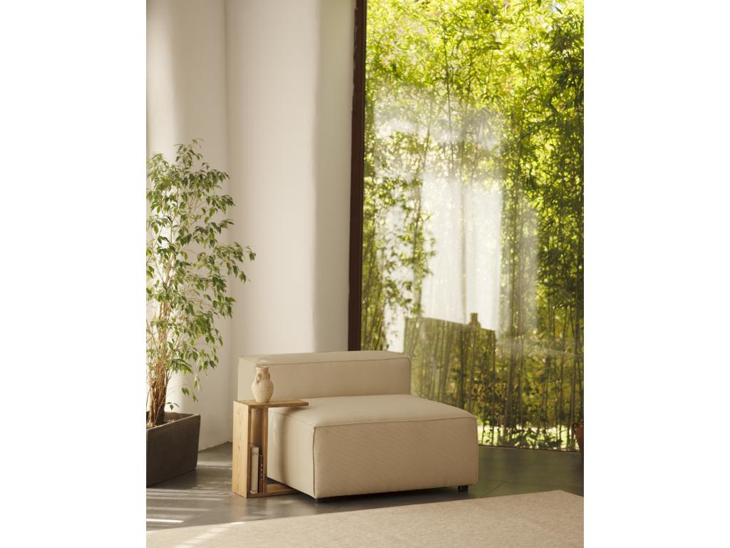 Sillón de pana color beige 130x110cm