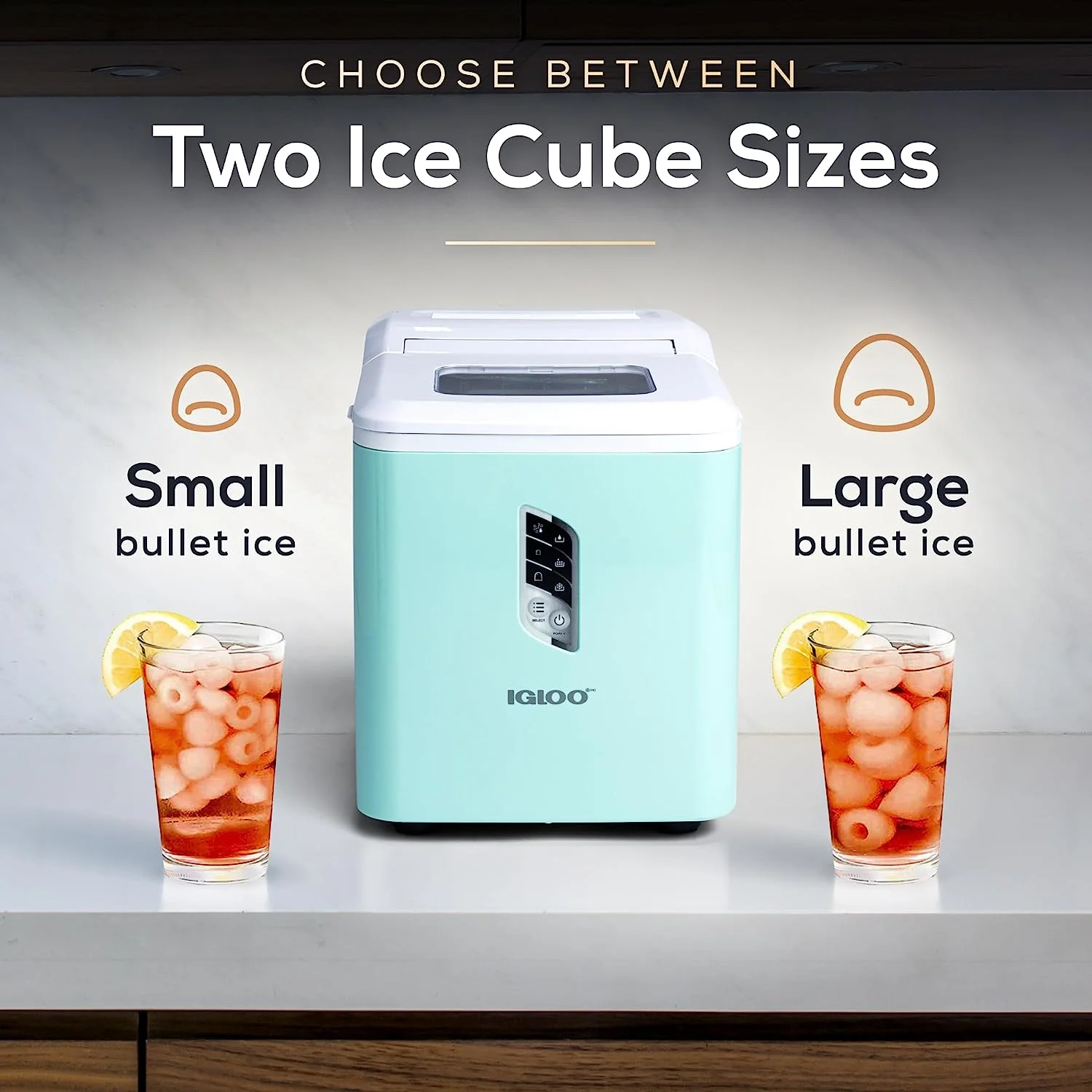 Igloo Automatic Ice Machine Self Cleaning Countertop Ice Maker for Water Bottle & Drinks, Aqua - Image 6