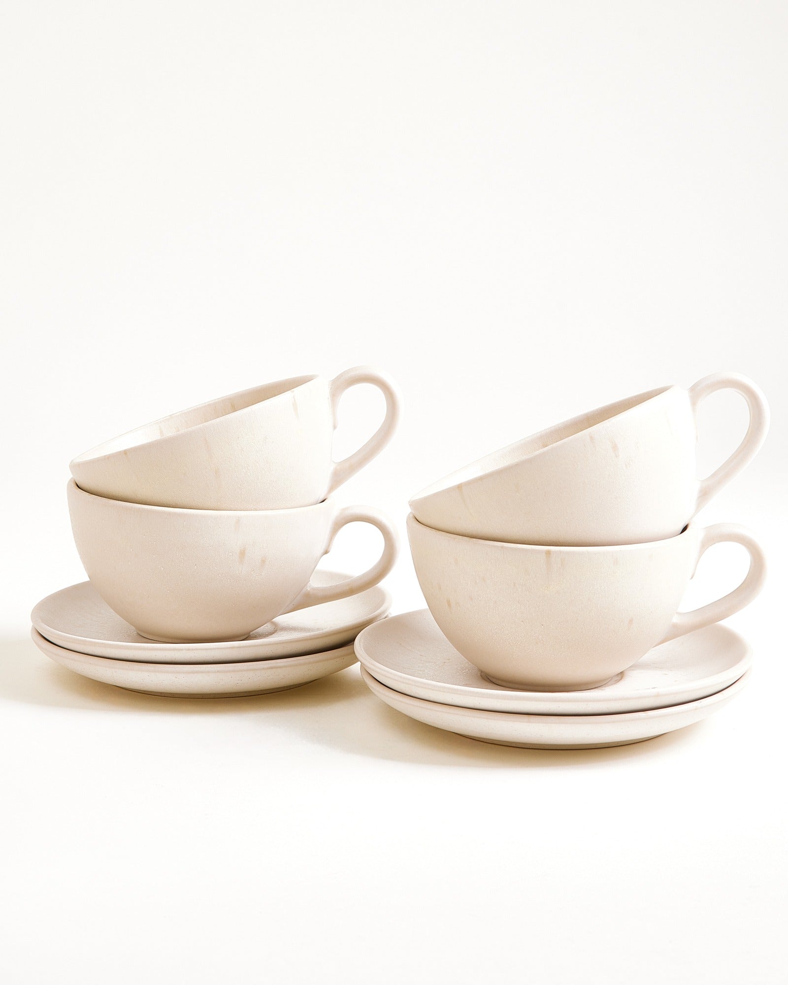 Sintra Teetasse & Untertasse groß classic sand 4er-Set