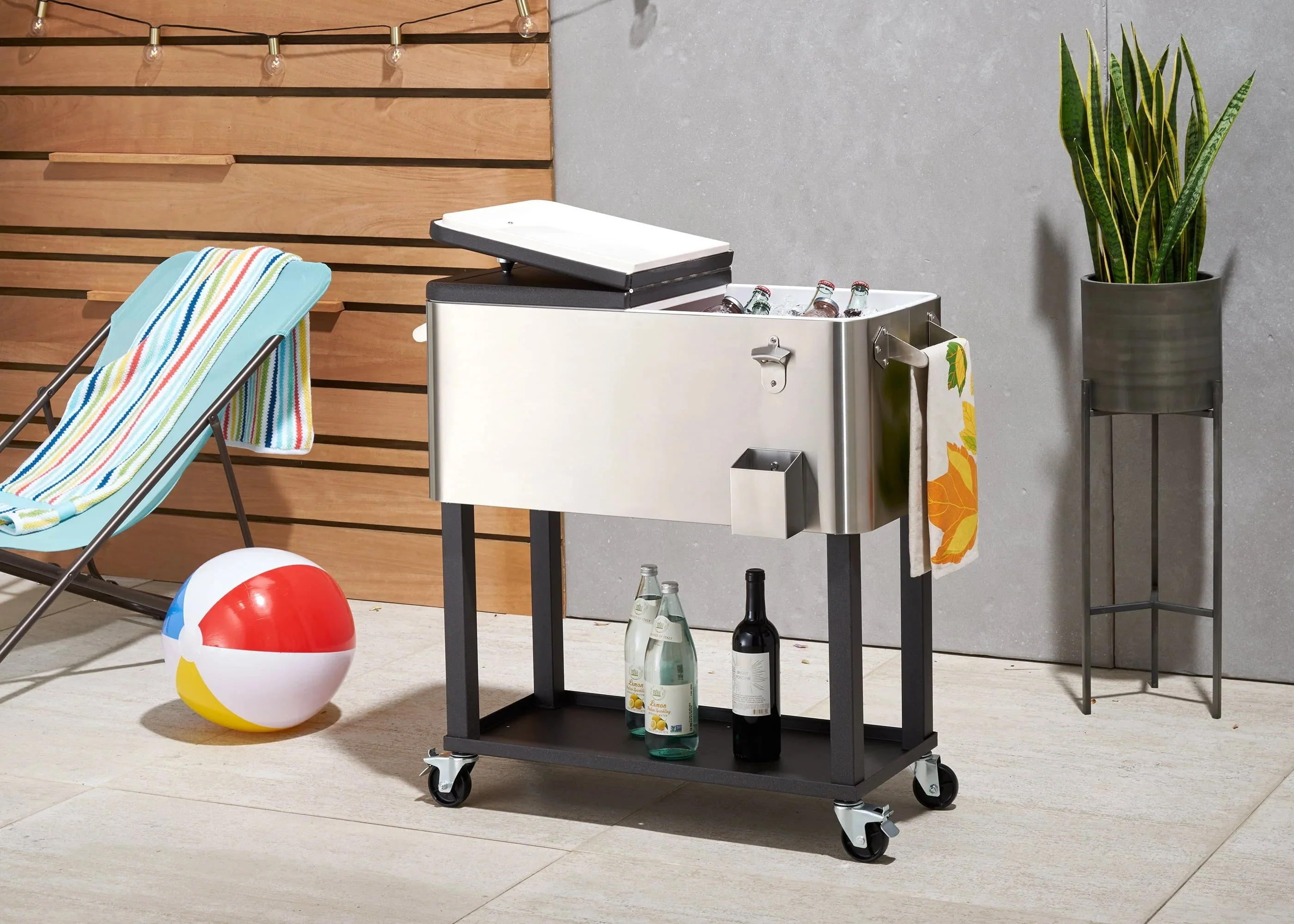 Trinity Stainless Steel Cooler With Shelf - 80 qt - Image 2 Trinity Stainless Steel Cooler With Shelf - 80 qt - Image 2