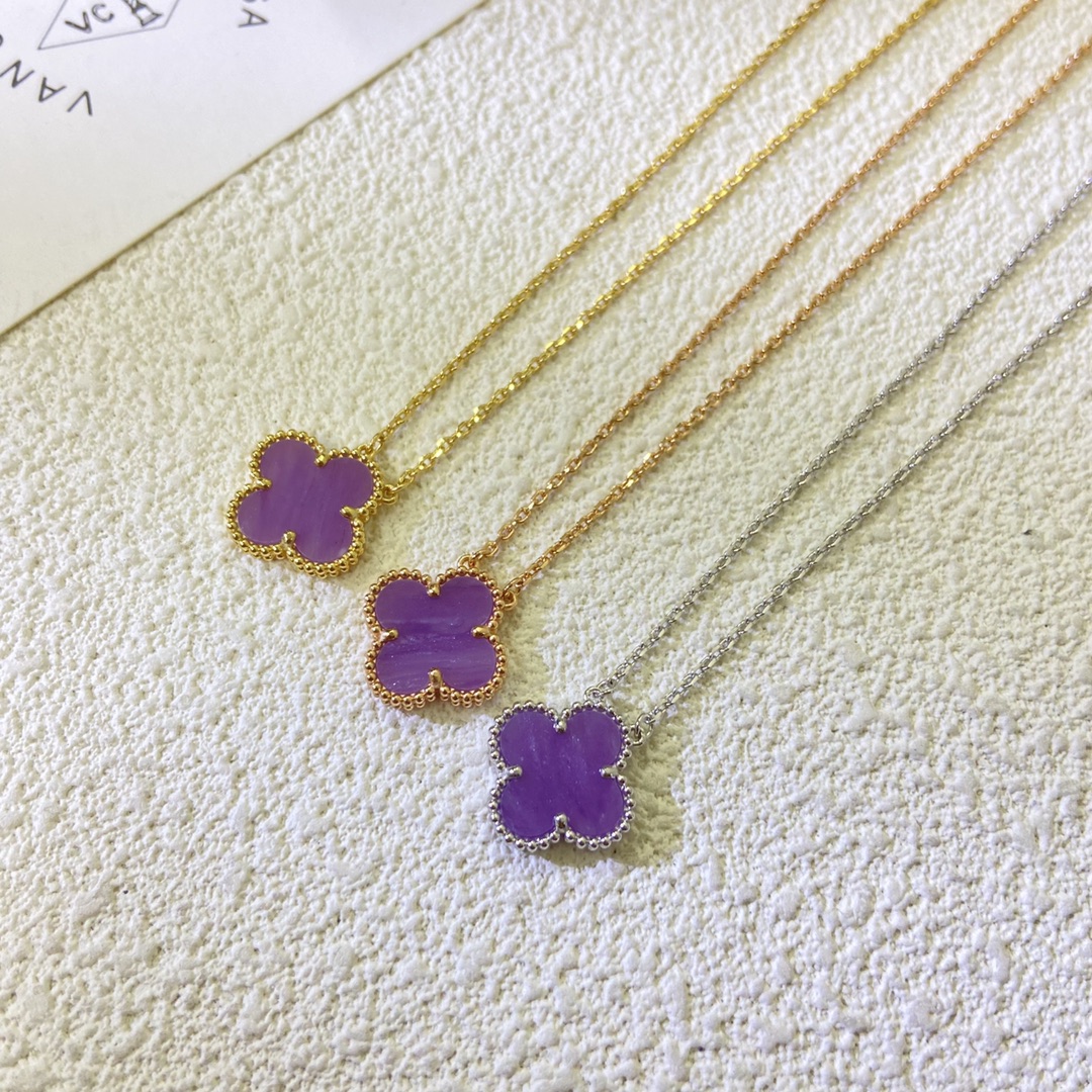 VCAPurple Vintage Alhambra Pendant Necklace - Original Replica Club