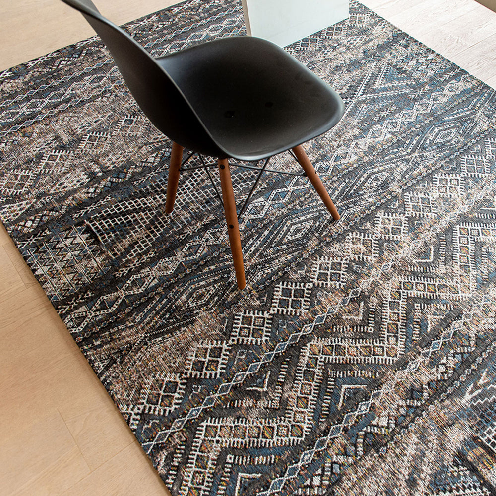 Louis de Poortere Kilim Vloerkleed 170 x 240 cm - Black Rabat