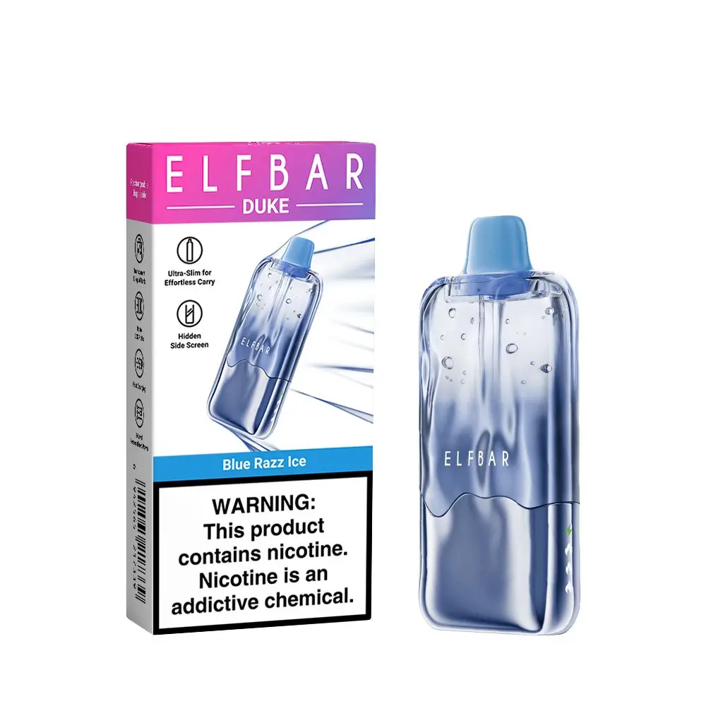 elf bar vape blue razz ice Duke 30000 Puffs Charger SRT FLAVORS:LTX 25K | Frozen Cherry Apple Charging Your HQD Cuvie