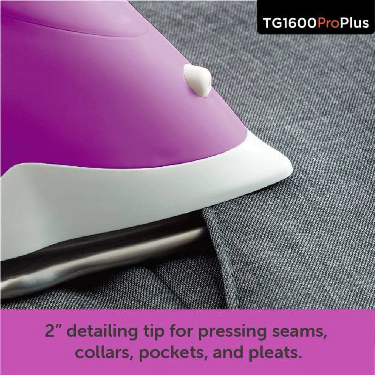 Oliso TG1600 Pro Plus 1800 Watt SmartIron with Auto Lift - for Clothes, Sewing, Quilting and Crafting Ironing | Diamond Ceramic-Flow Soleplate Steam Iron, Yellow - Image 10