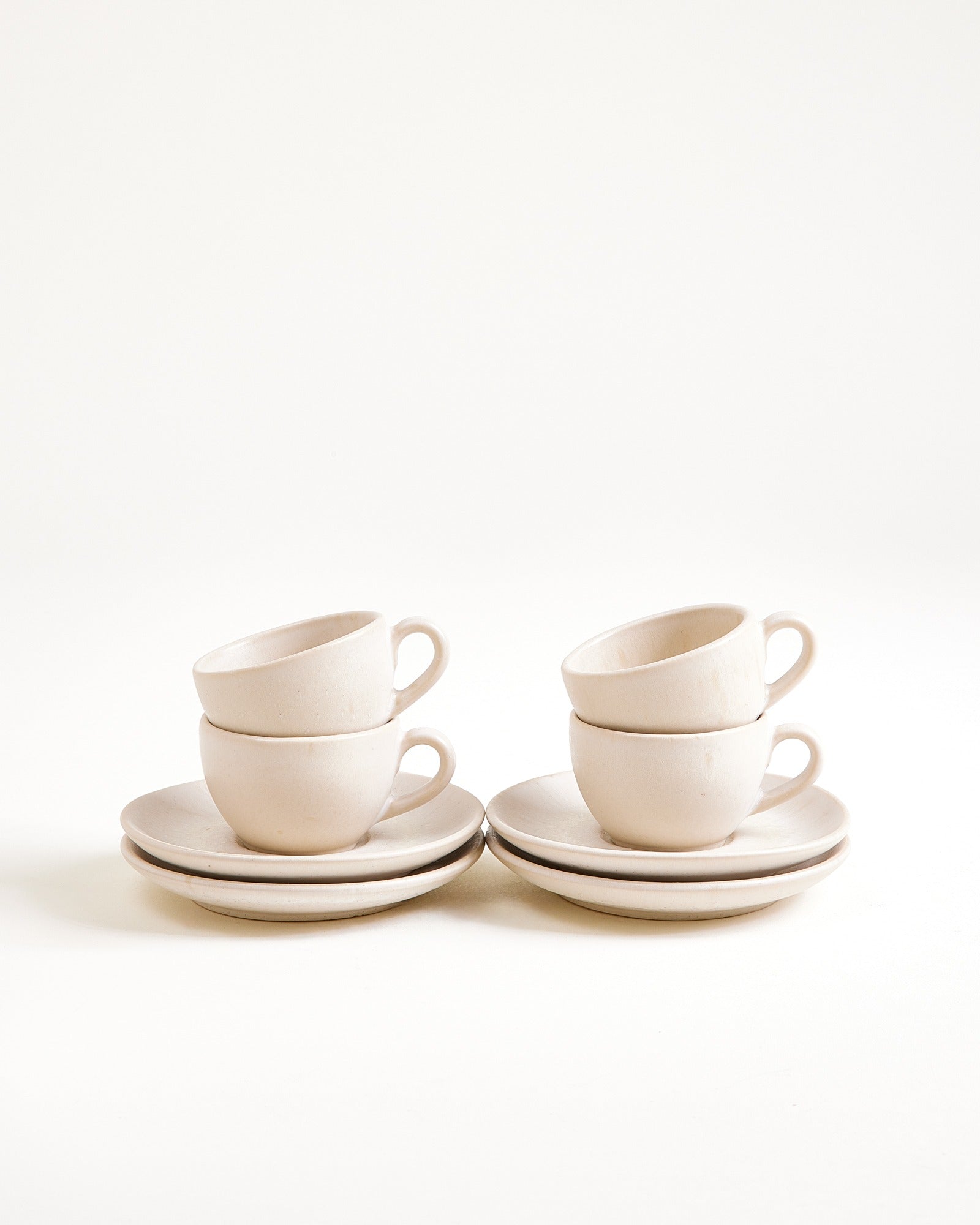 Sintra Espressotasse & Espressountertasse classic sand 4er-Set