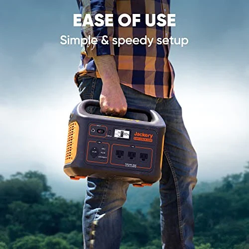 Jackery Explorer 1000 Portable Power Station, 1002Wh, 3x1000W AC Outlets, Solar Compatible, Quiet Operation, Outdoor Use