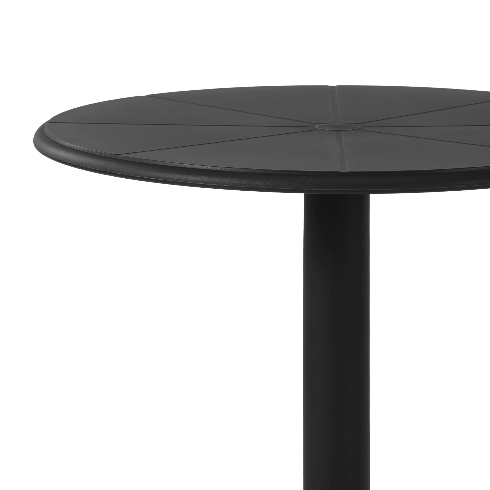 WestinTrends Playa 3-Piece Outdoor Resin Patio Bistro Table Set with Stackable Patio Dining Side Chairs For 2, Black - Image 14