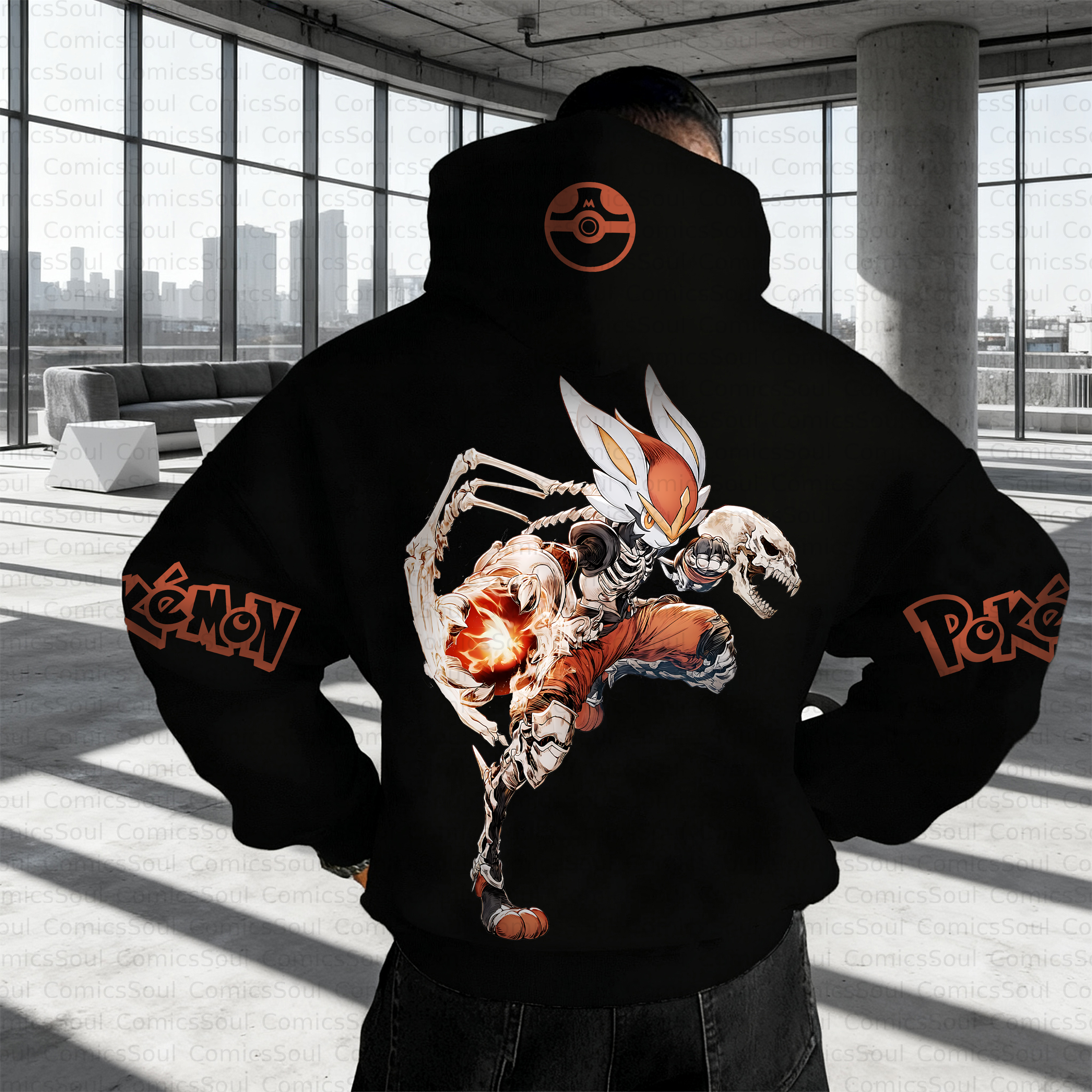 Unisex Anime Inspired Vintage Plush Hoodie