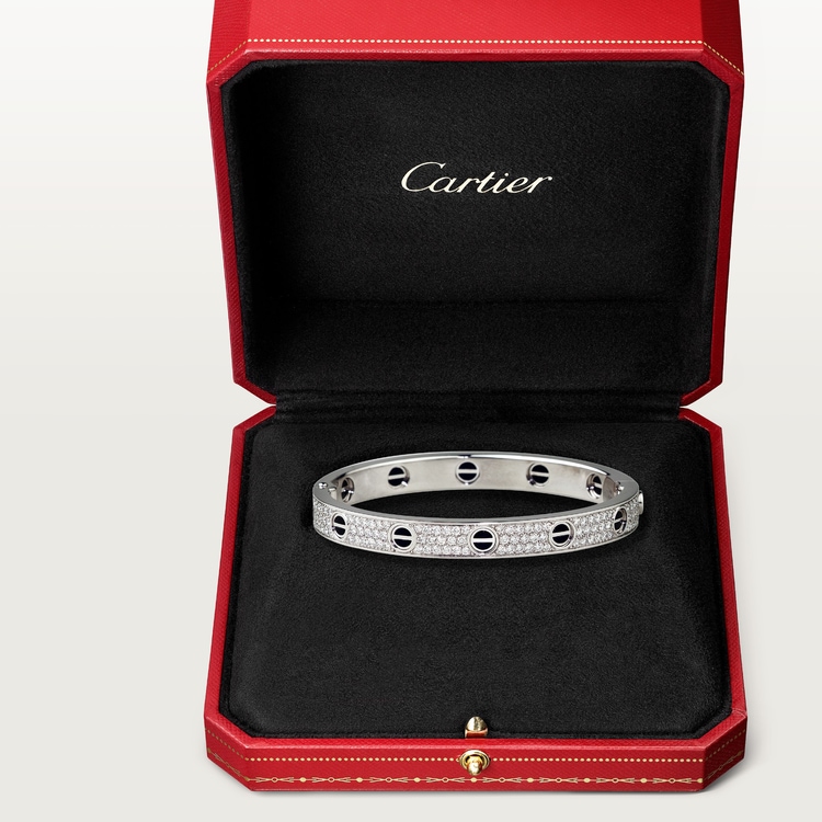Replicate LOVE bracelet, classic model, paved, ceramic(1:1 replica) - Original Replica Club