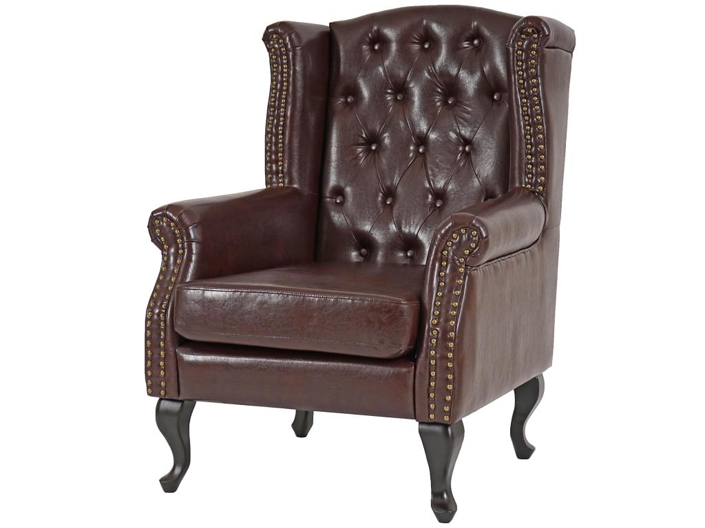 Sillón reclinable Oxford - marrón antiguo sin otomana