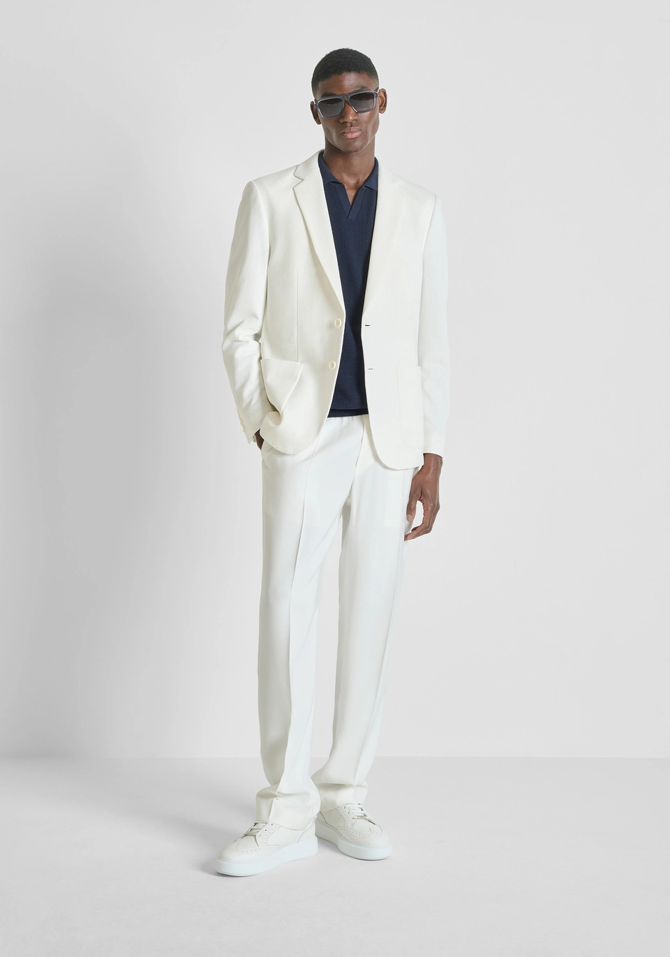 Antony Morato REGULAR-FIT POLO SHIRT IN SUPER-FINE VISCOSE BLEND YARN
