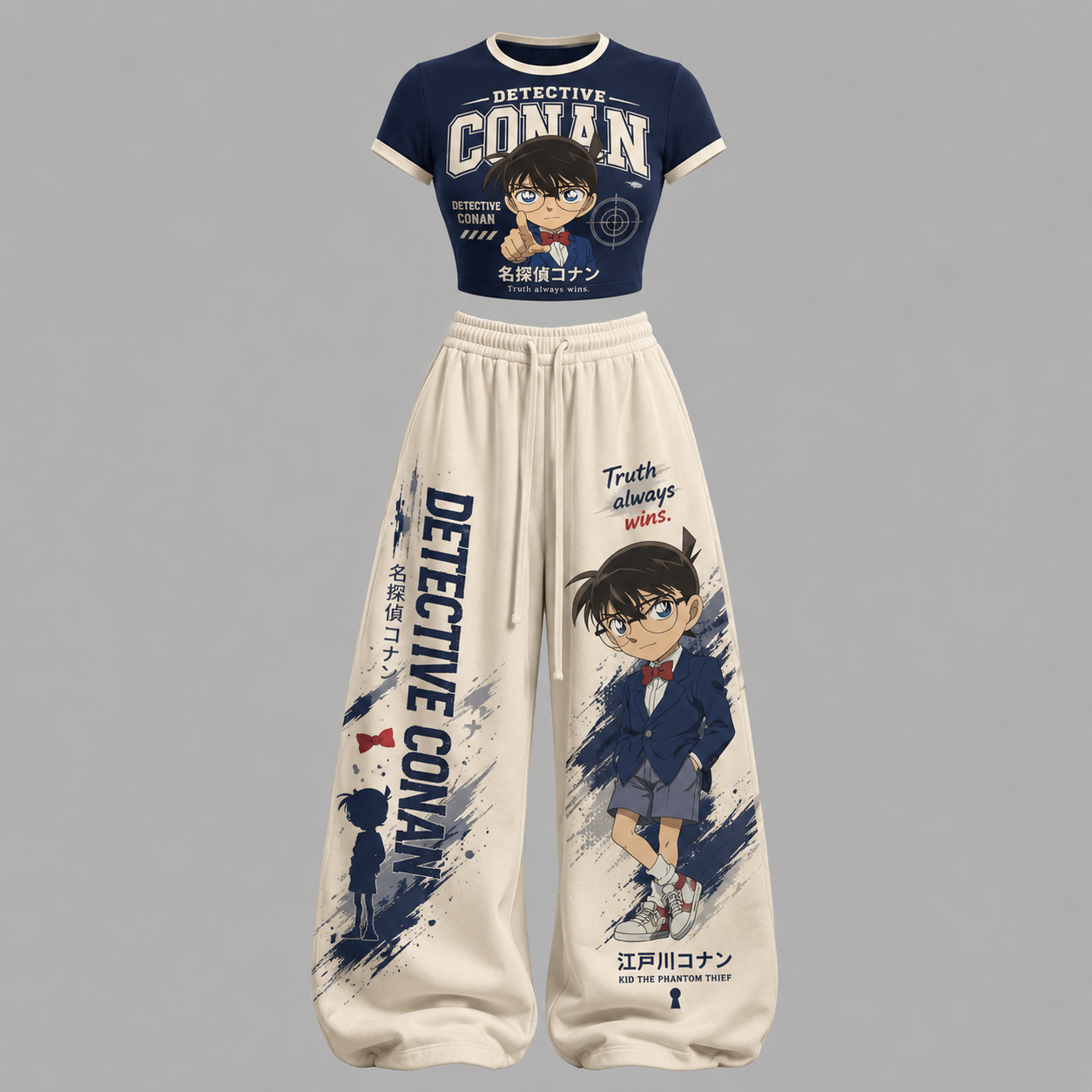 Detective Conan T-Shirt & Elasticated Trousers Two-Piece Set